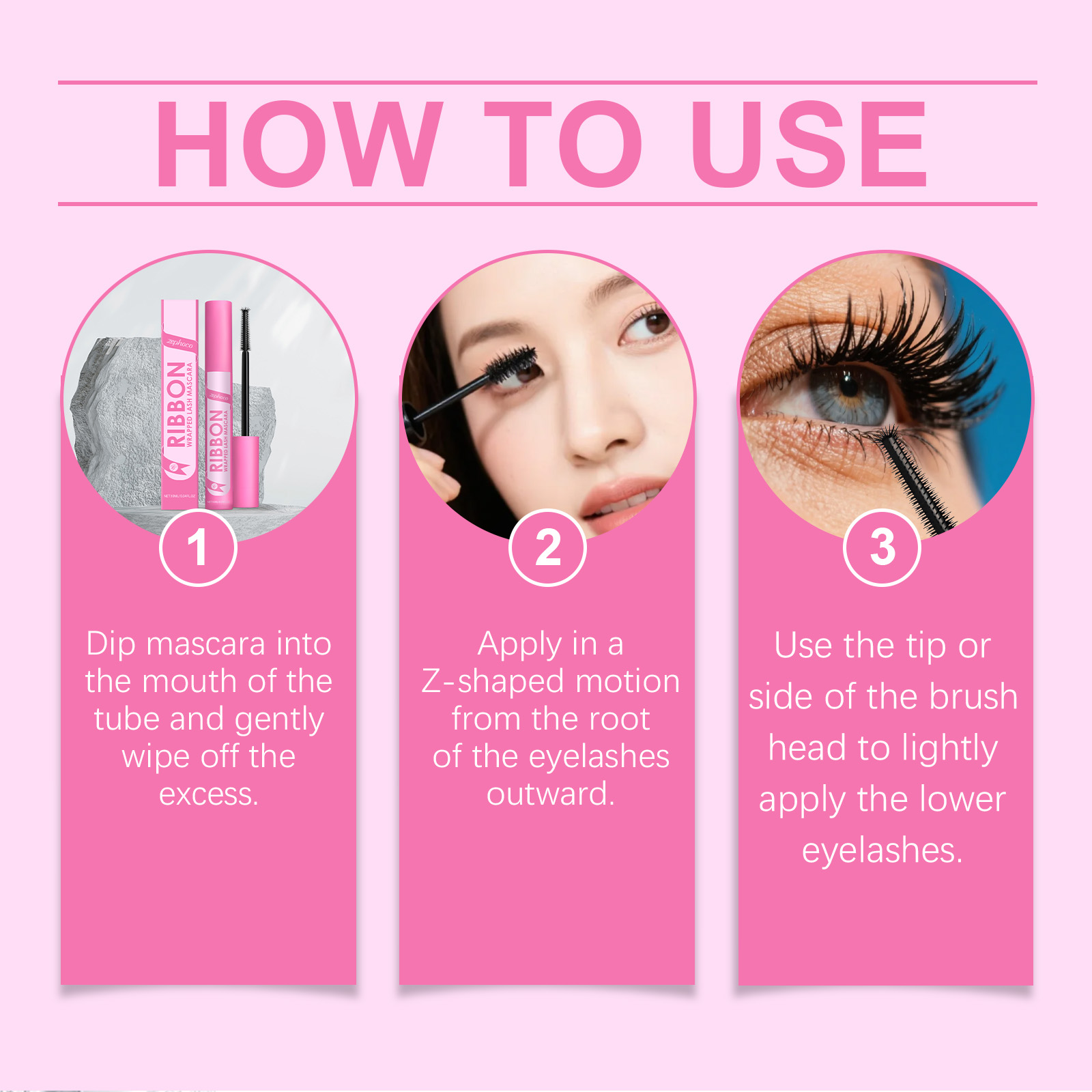 Zephoco Natural Curling Mascara Long Lasting Non Smudge Formula_voghion.com