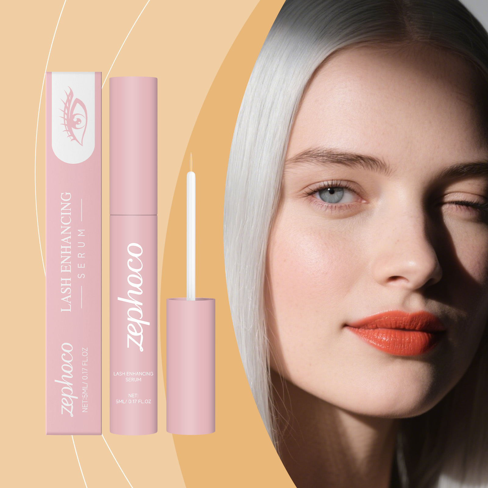 zephoco Mascara Gently Wraps The Base Of The Eyelashes Around The Eyes, Making Them Naturally Curl And Look Beautiful On A Daily Basis_voghion.com