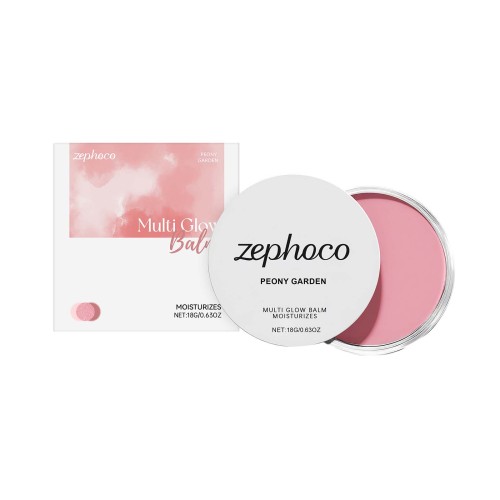 zephoco 牡丹花园腮红膏 自然妆容修饰肤色细腻轻薄服帖清透显色