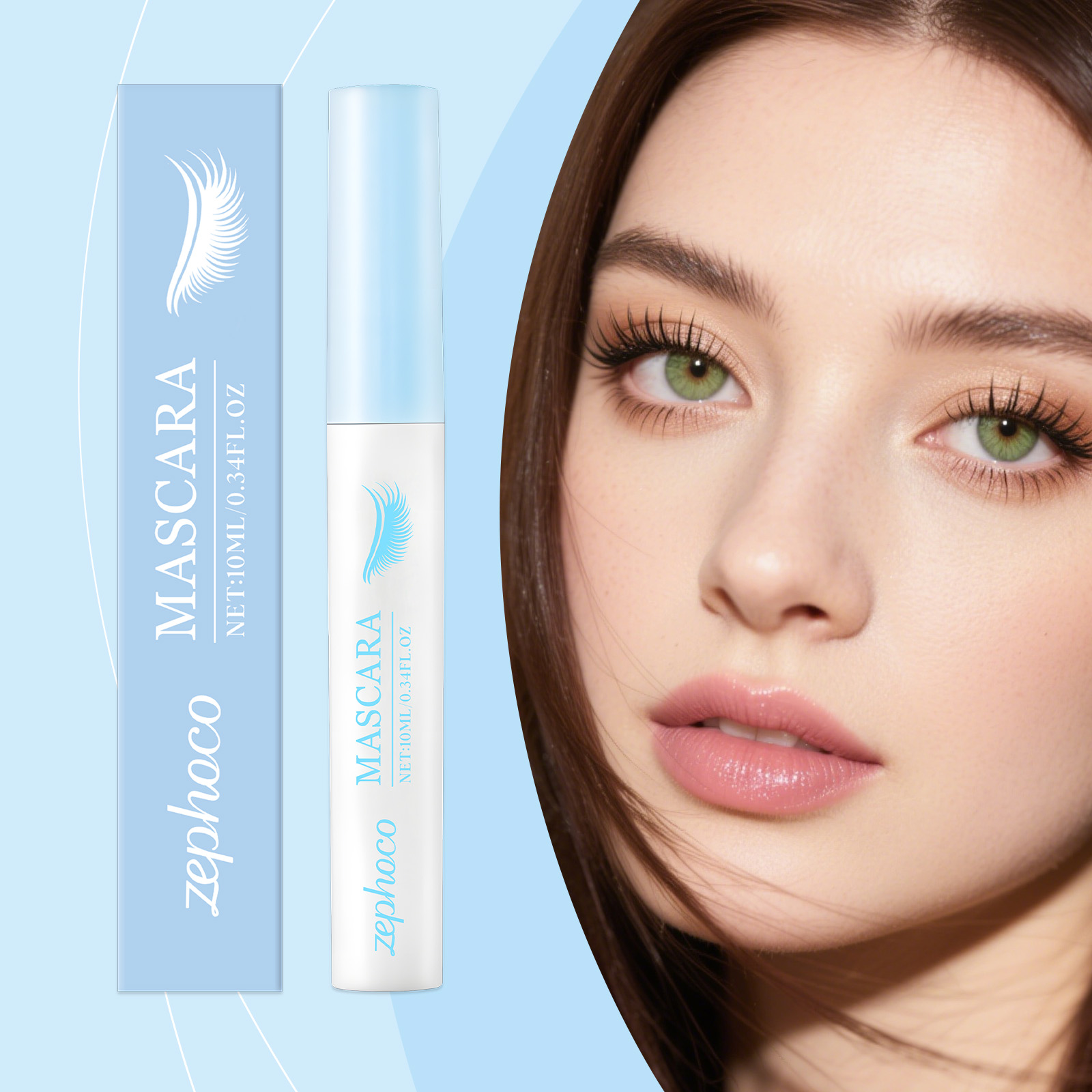zephoco The Curling Mascara Naturally Sets Its Shape, With A Light And Smooth Texture That Is Not Prone To Smudging Or Peeling_voghion.com