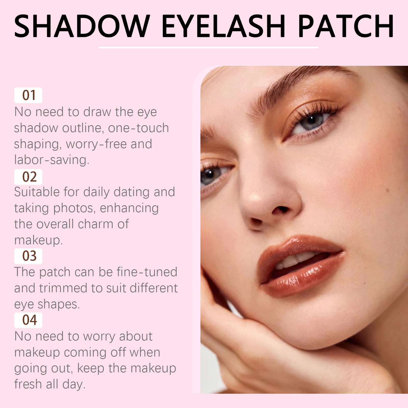 Zephoco Eyeshadow And Eyelash Stickers Portable Eye Makeup Sets_voghion.com