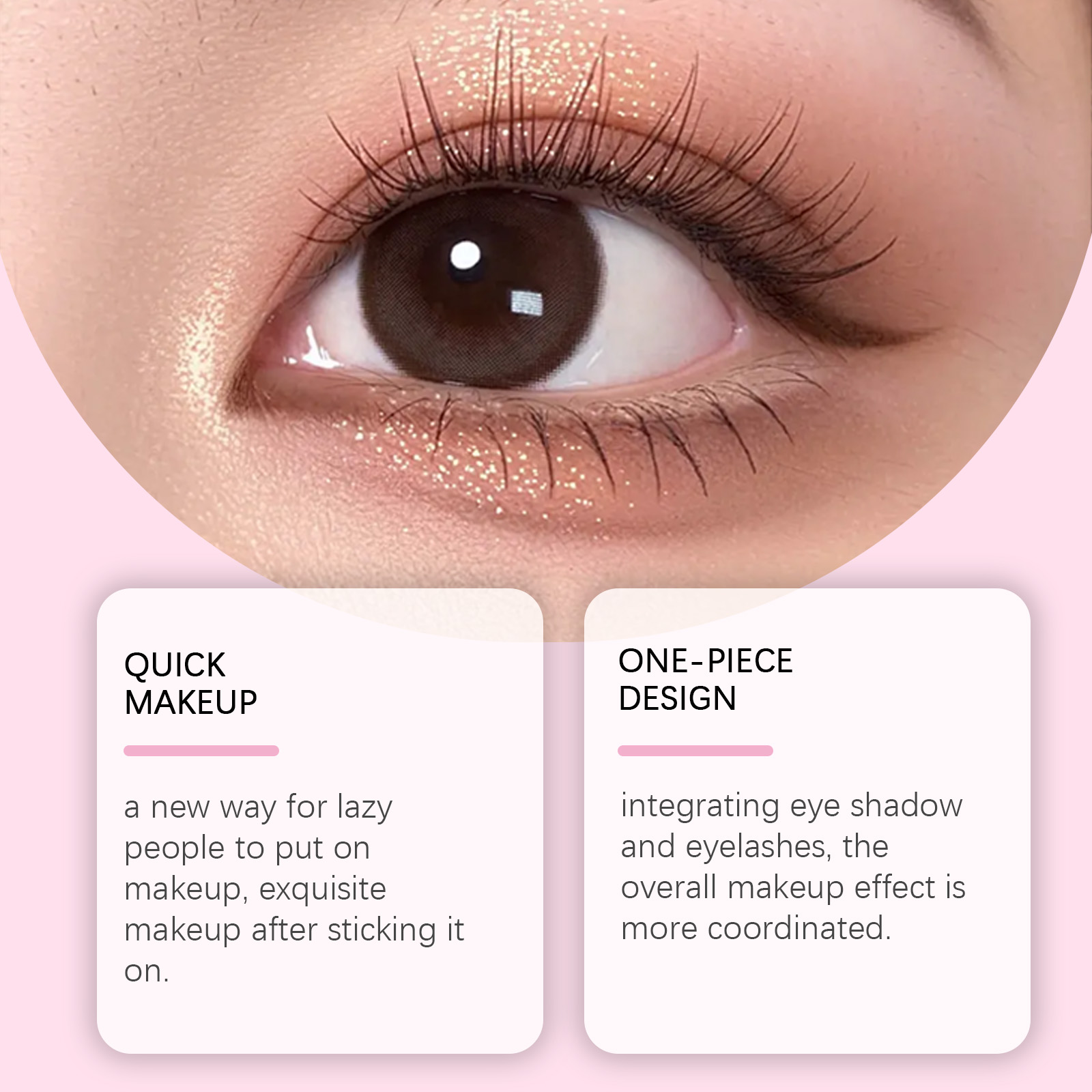 Zephoco Eyeshadow And Eyelash Stickers Portable Eye Makeup Sets_voghion.com