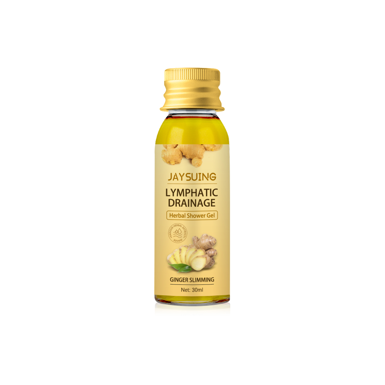 Jaysuing Ginger Slimming Body Wash: Detoxifies, Firms, and Drains Lymphatics for Supple Skin
