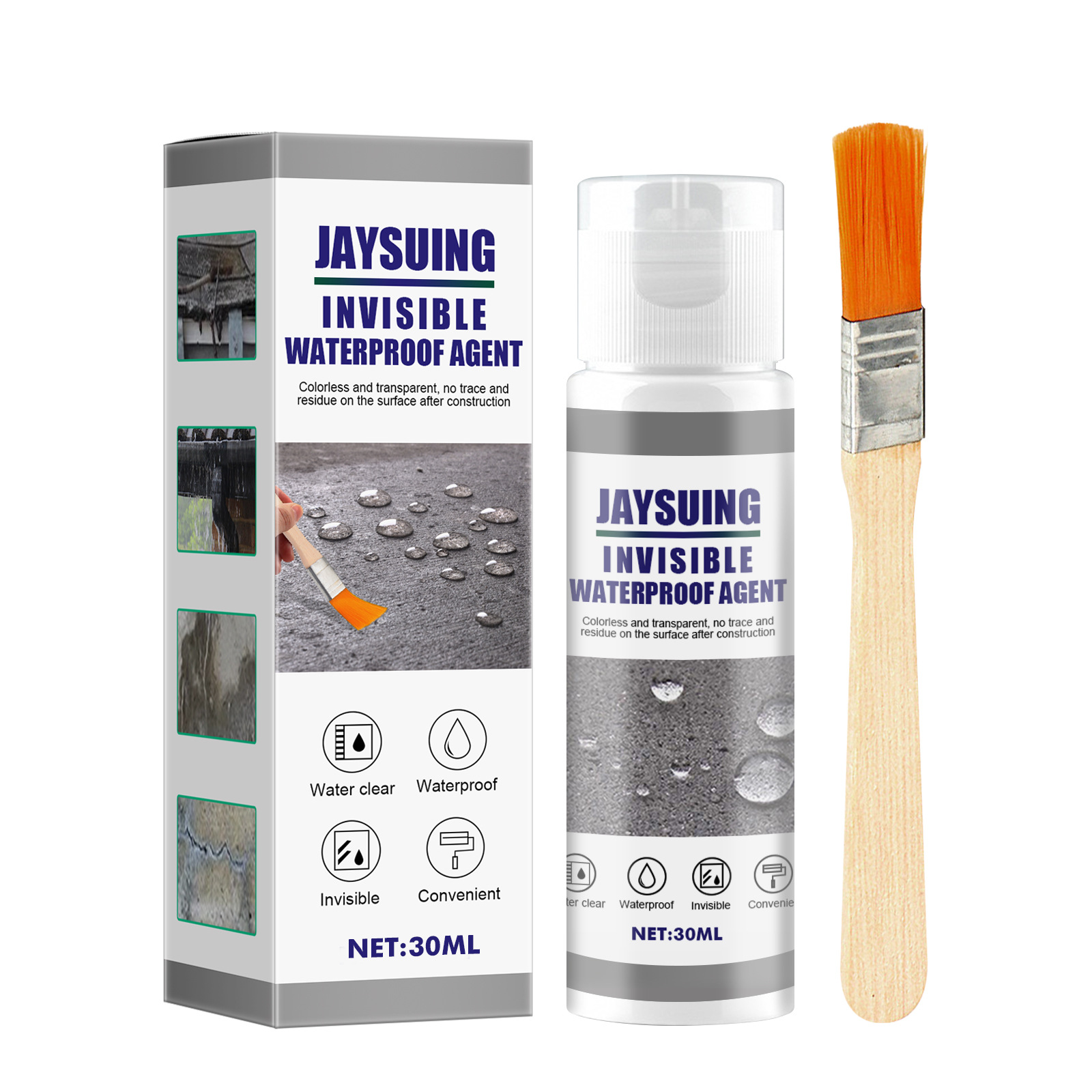 Jaysuing All-Purpose Waterproof Spray - Fast Exterior & Roof Leak Repair, Spray-On, Multi-Purpose Waterproofing Solution
