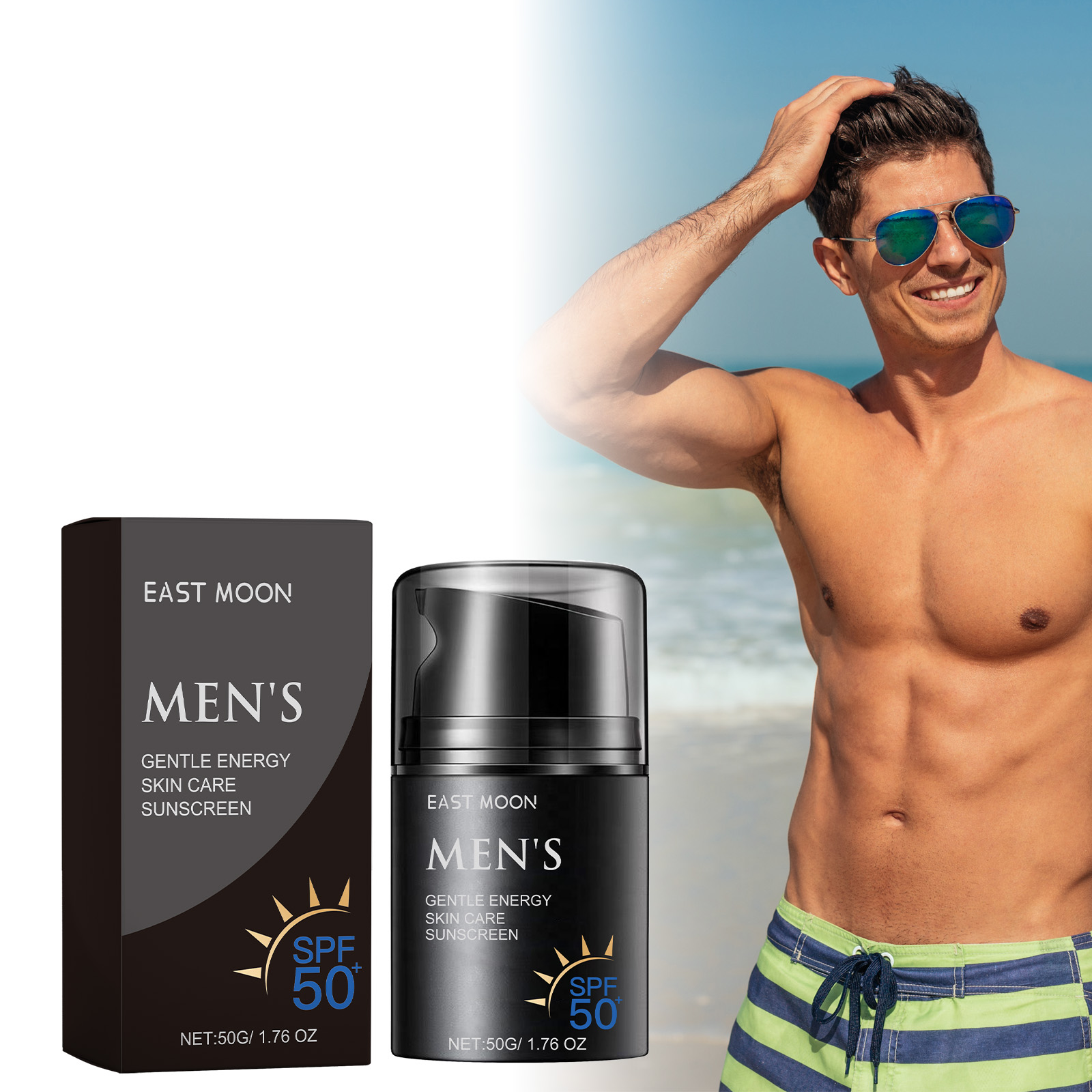 east-moon-enhanced-sunscreen-for-men-summer-outdoor-uv-protection-moisturizing-mild-refreshing-protective-cream
