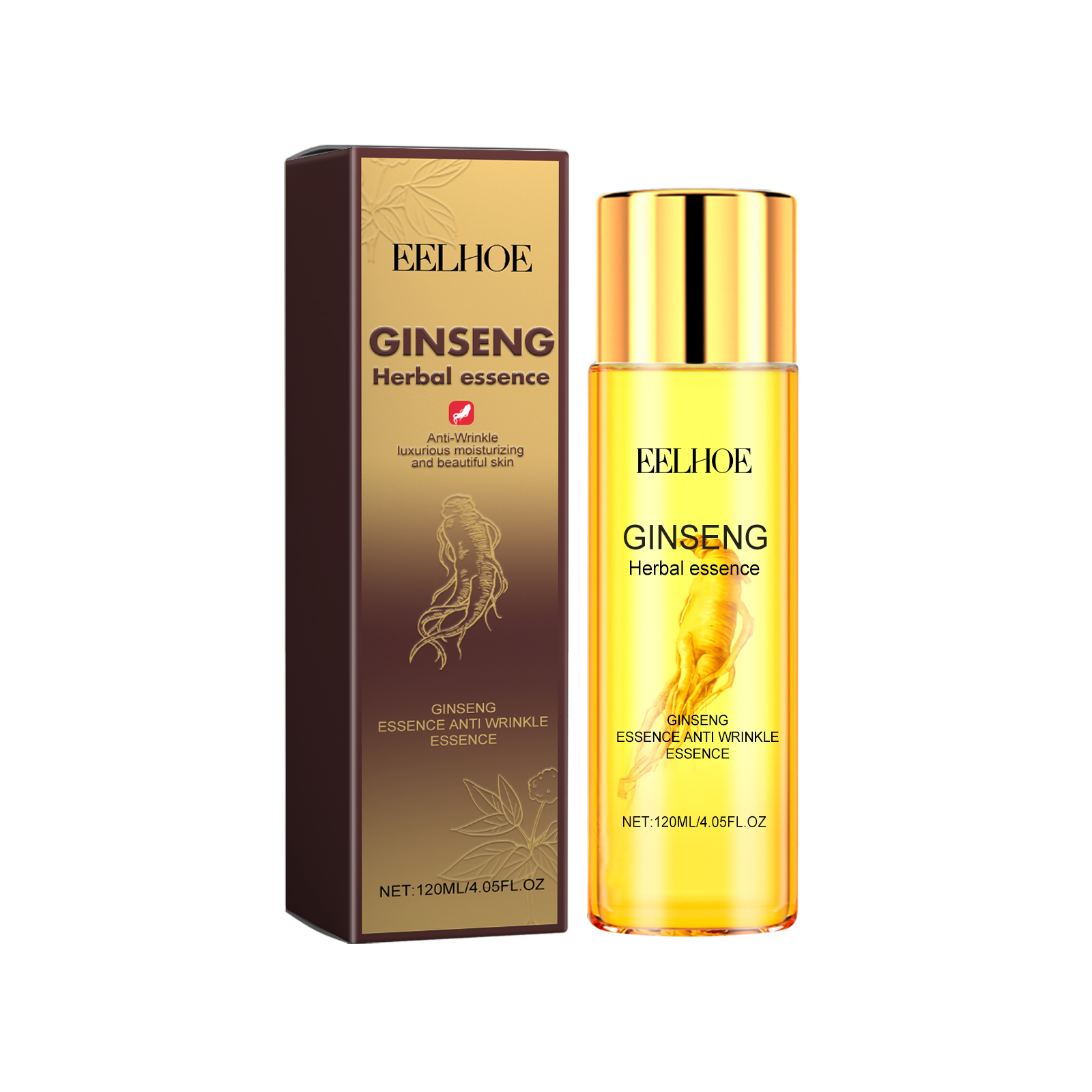 EELHOE 人参抗皱焕颜精华液 淡化皱纹紧致面部肌肤水嫩光滑有弹性