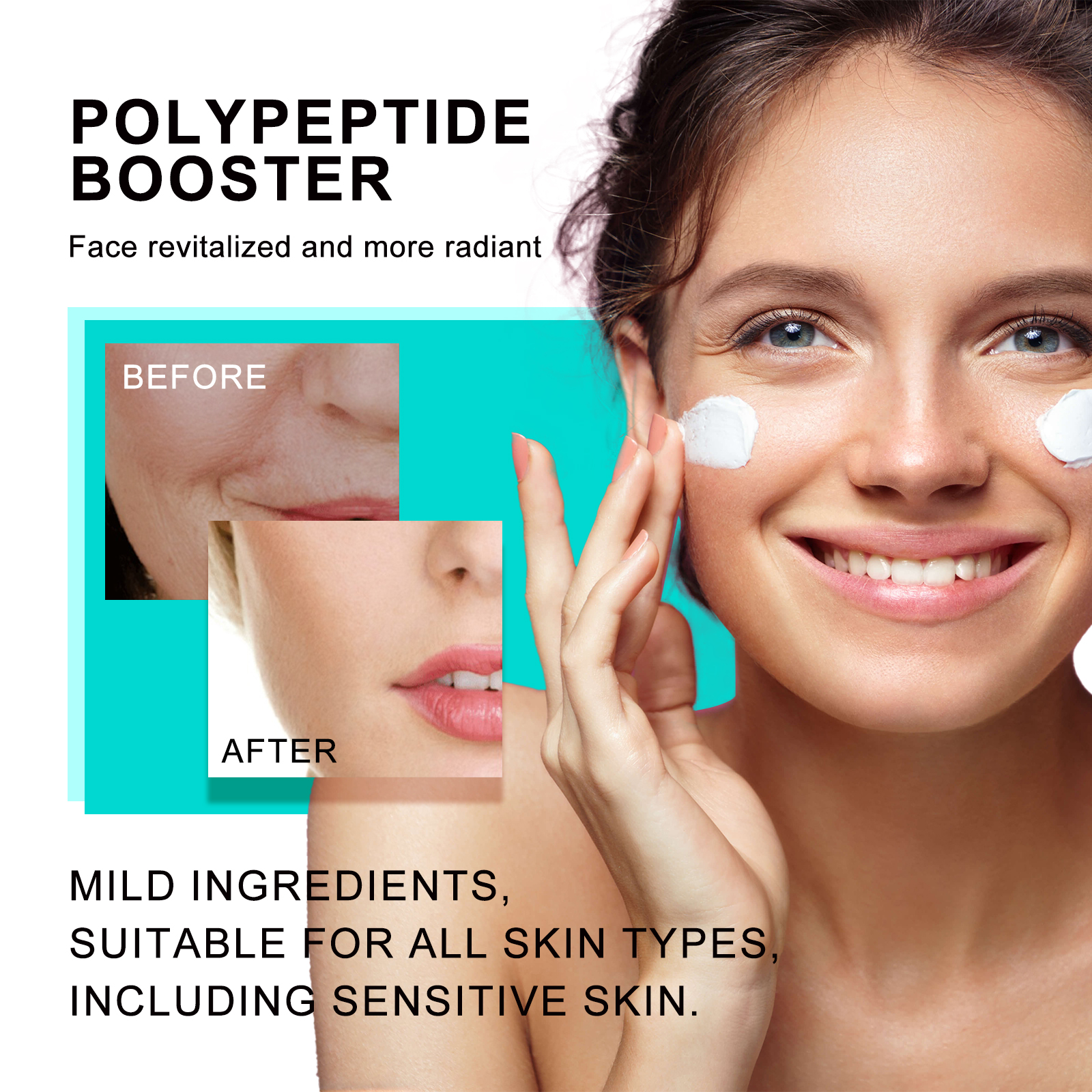 EELHOE Polypeptide Booster, Lightening Fine Lines Elastic Moisturizing Skin Moisturizing And Firming Whitening Facial Essence_voghion.com