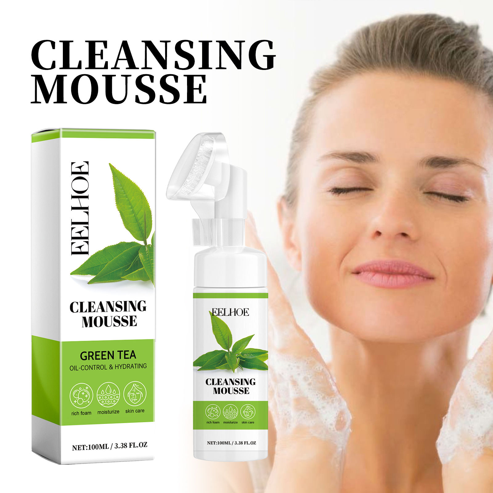eelhoe-green-tea-cleansing-mousse-a-deep-cleansing-facial-cleanser-with-refreshing-oil-control-and-wrinkles-reduction