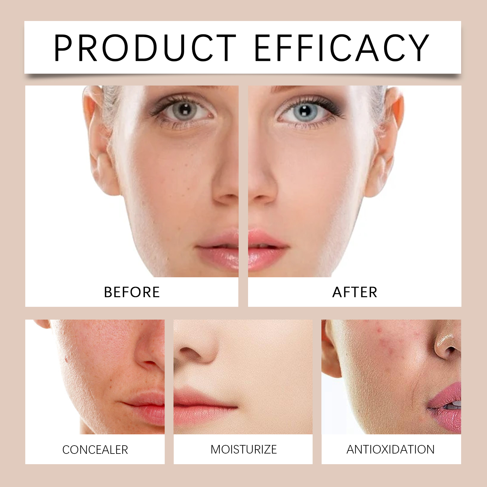 EELHOE Brightening Tone-Up Cream Lightweight Natural Coverage Skincare-Infused Concealer For No-Makeup Flawless Finish & Radiant Skin_voghion.com