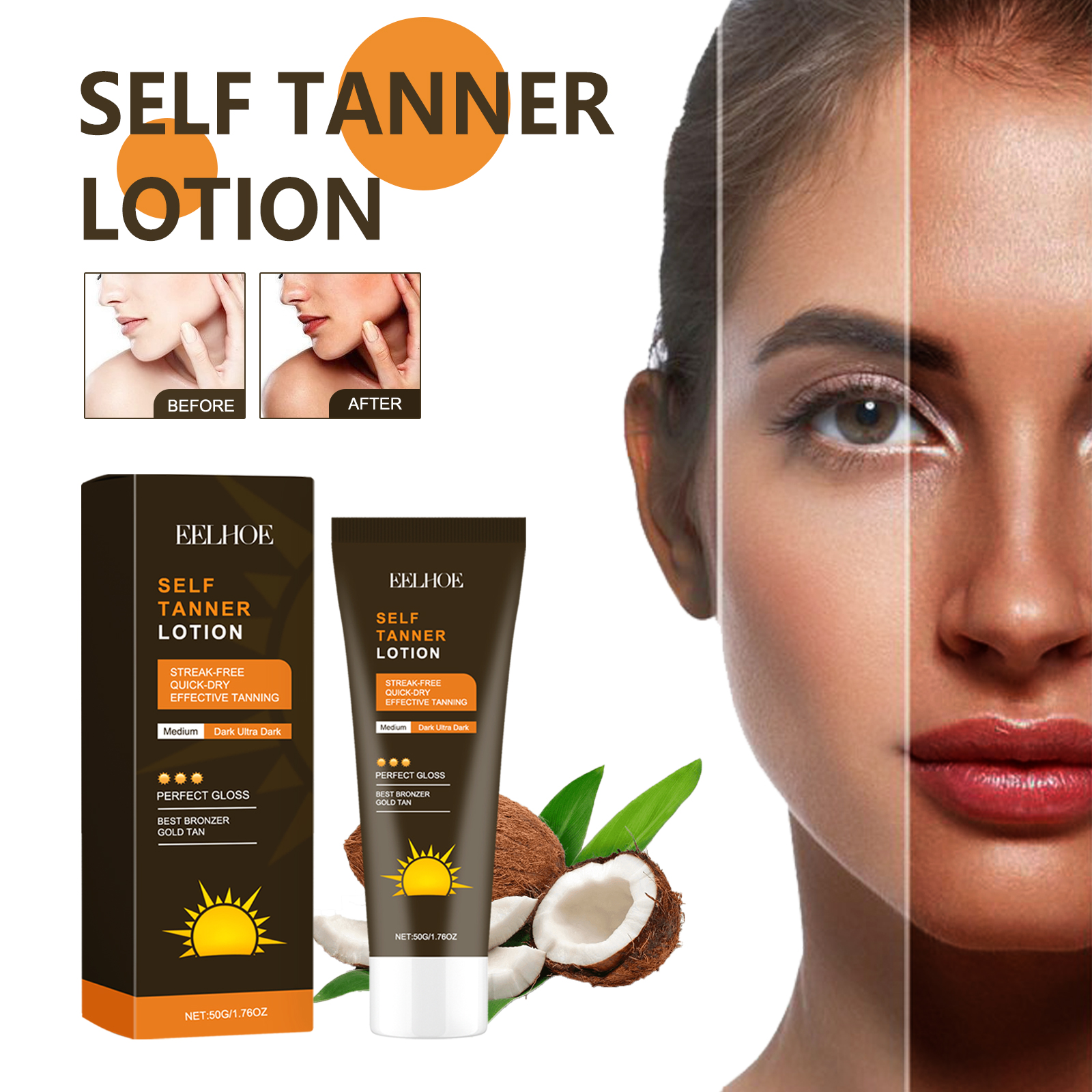 eelhoe-self-tanner-lotion-outdoor-sun-quick-tanning-wheat-healthy-skin-hydrating-summer-beach