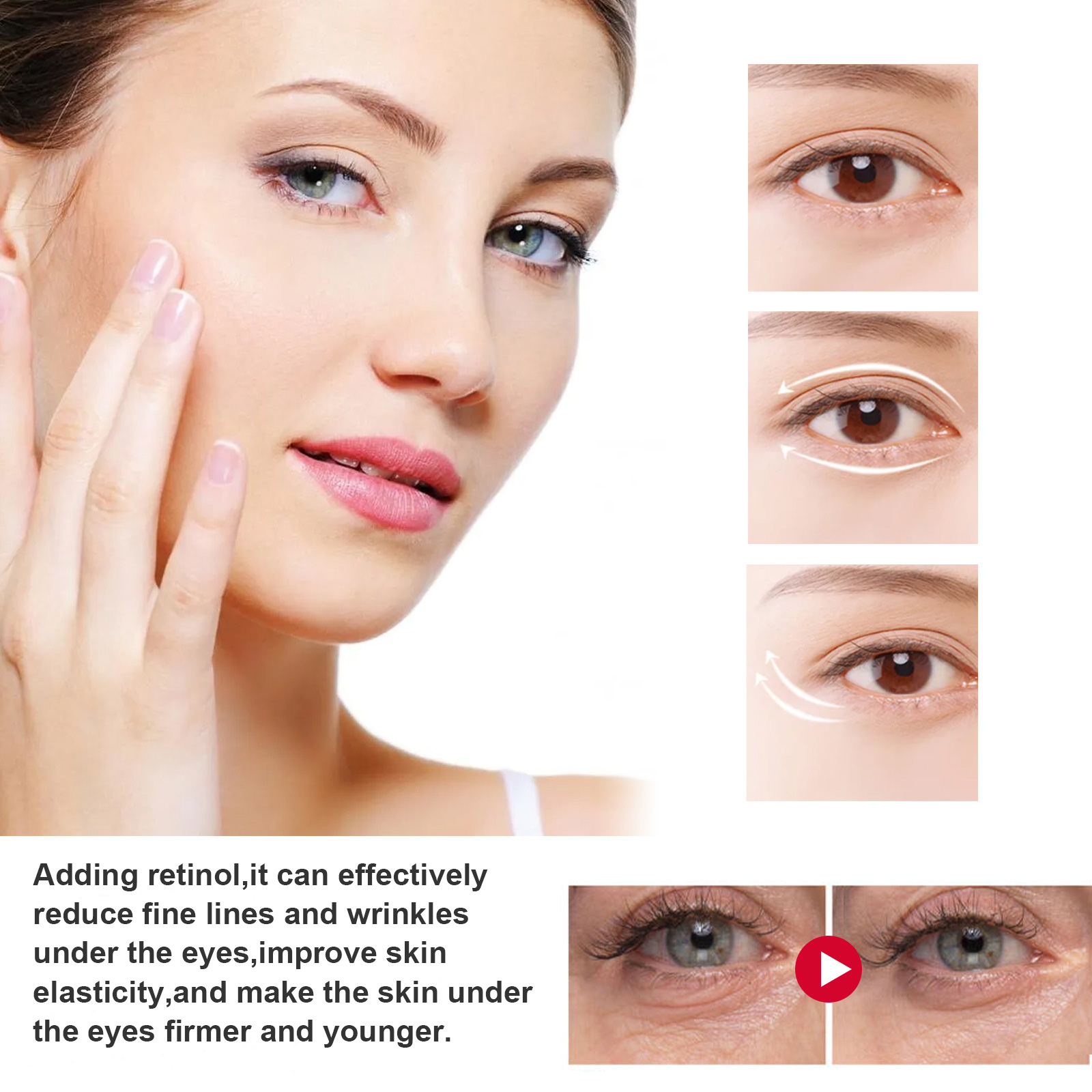 Hoygi Retinol Eye Stick, Brightening And Firming Skin Around Eyes Fade Eye Lines Dark Circles Anti-Aging Eye Cream_voghion.com