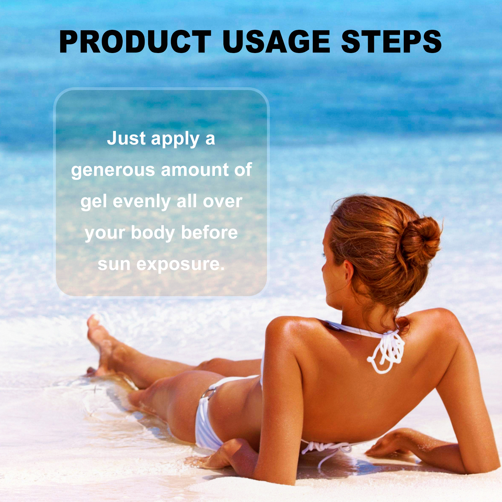 Hoygi Intensive Tanning Gel, Summertime Seaside Beach Sunbath To Help Tanning Wheat Color Body Moisturizer Gel_voghion.com