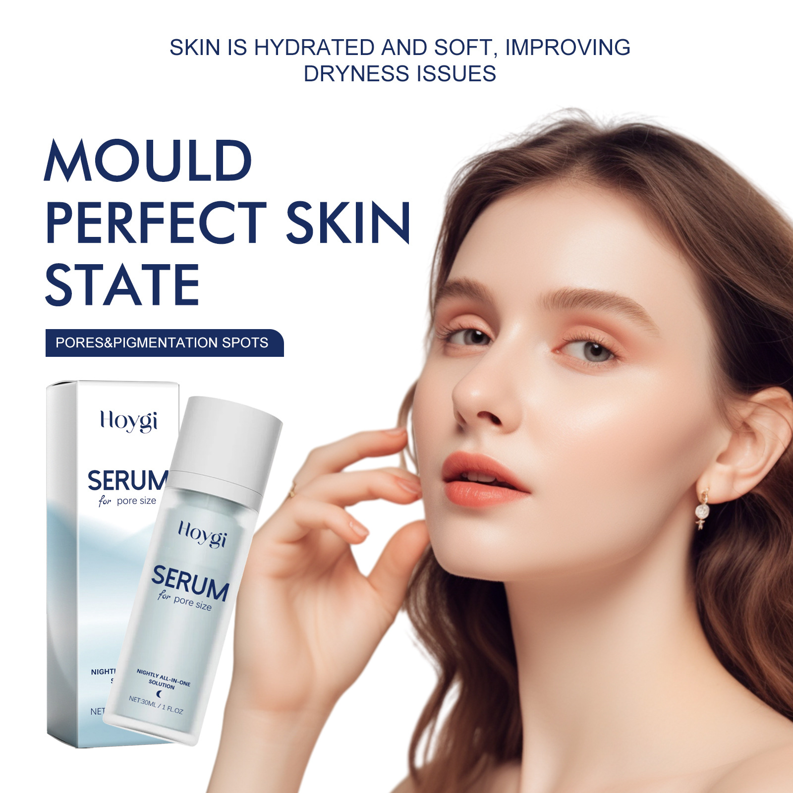 Hoygi Serum For Pore Size, Moisturizing And Reducing Dark Spots Pores Delicate And Smooth Skin Whitening_voghion.com