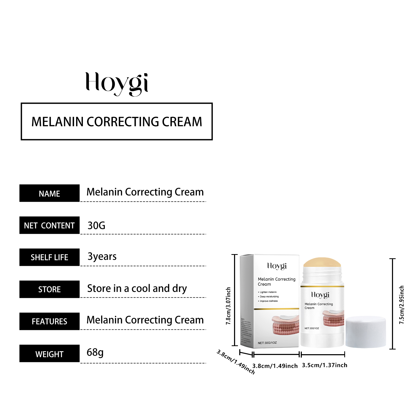 Hoygi Face Moisturizer Stick Skin Repair Tender Skin Hydrating Moisturizing Gloss Smooth Moisturizing Skin Cream_voghion.com