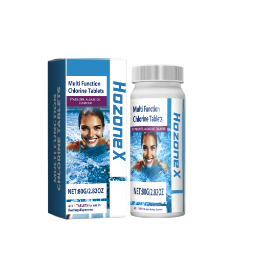 HozoneX 泳池清洁氯片 泳池水泡腾片水质处理去污洁净速溶氯片