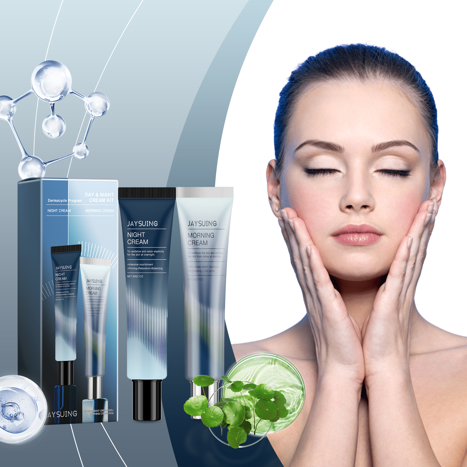 jaysuing-day-&-night-cream-2-sets-31-shield-cream-moisturizing-and-moisturizing-skin-102-night-cream-repairing-skin