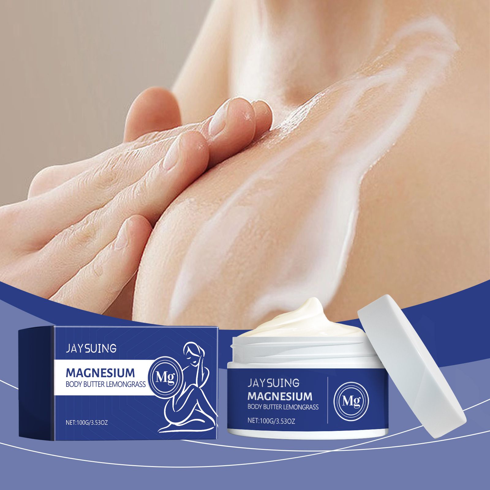 Jaysuing Lemongrass Magnesium Body Lotion Hydrating And Moisturizing Night Care Skin Body Lotion_voghion.com
