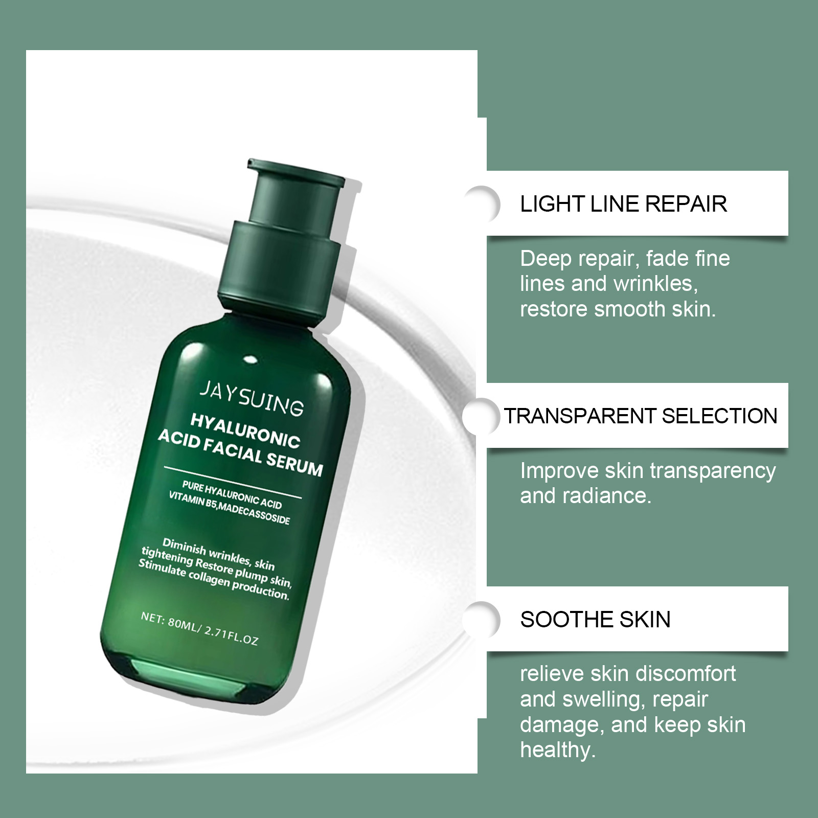 Jaysuing Moisturizing Serum, Brightening And Hydrating Skin Care Serum For Facial Wrinkles_voghion.com