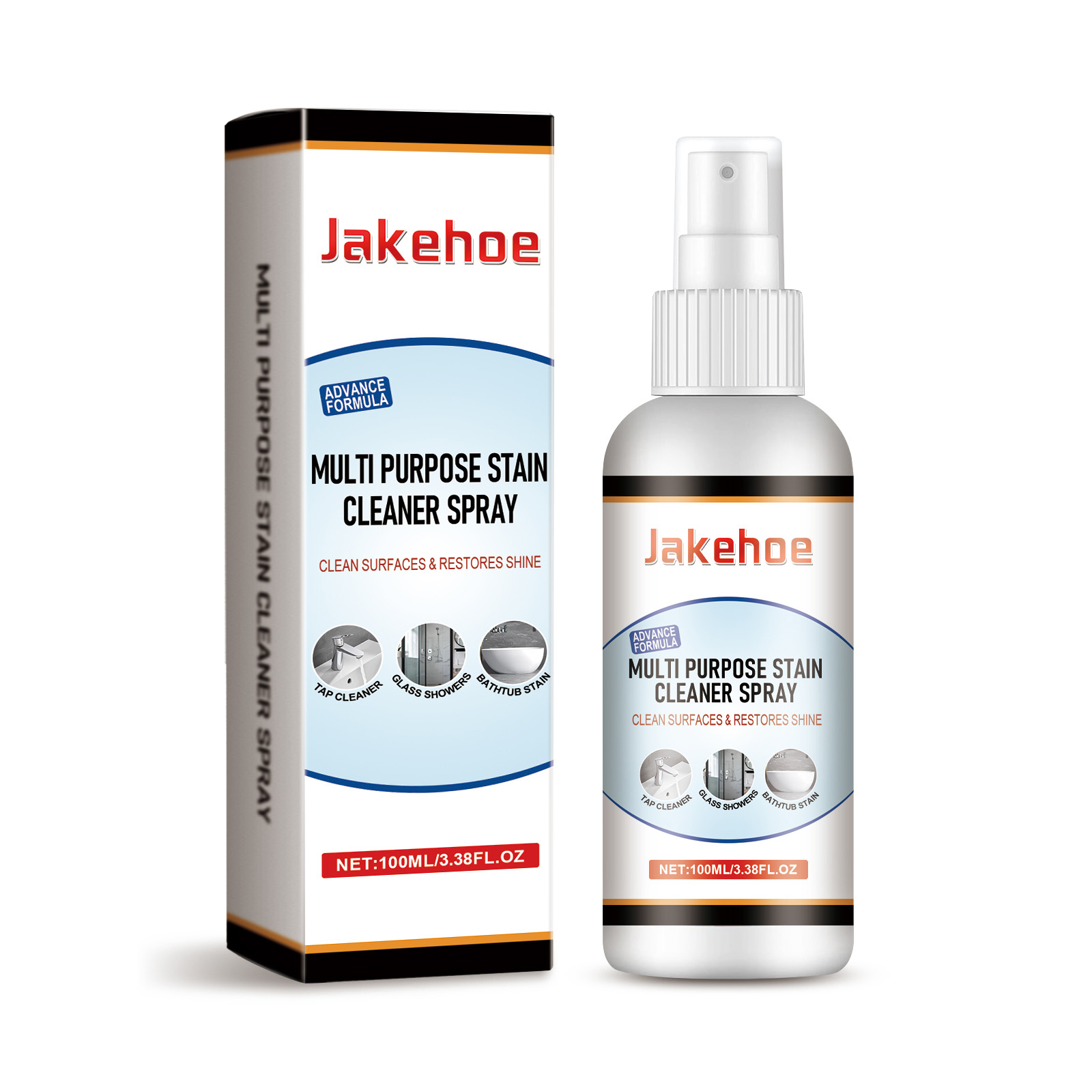 Jakehoe Household Stain Cleaning Spray Kitchen Bathroom Oil Removal Stain Removal Multi-Purpose Stain Cleaning Spray_voghion.com