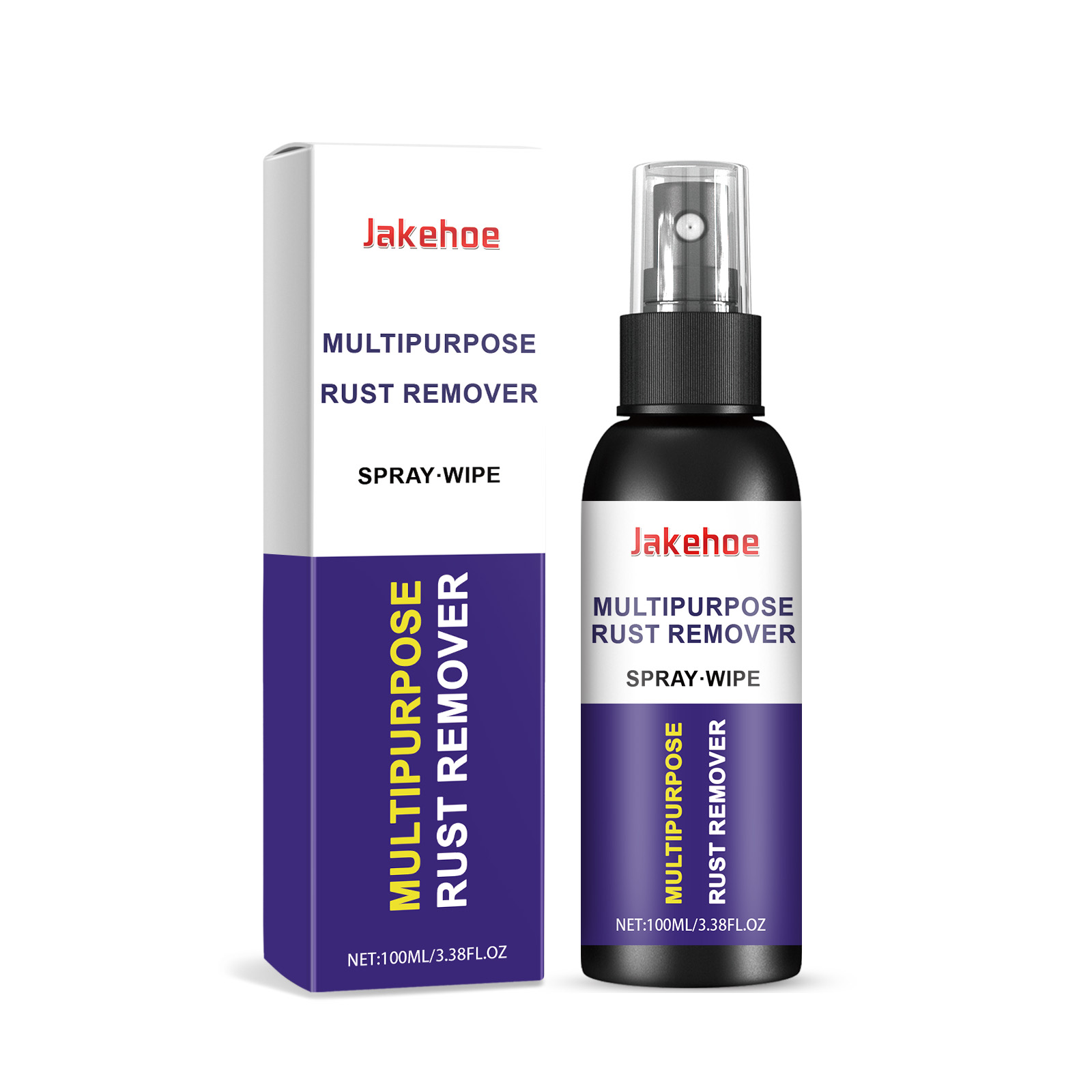 Jakehoe Multi-Purpose Rust Remover Spray Metal Stain Remover Yellow Rust Protection Rust Remover Spray_voghion.com