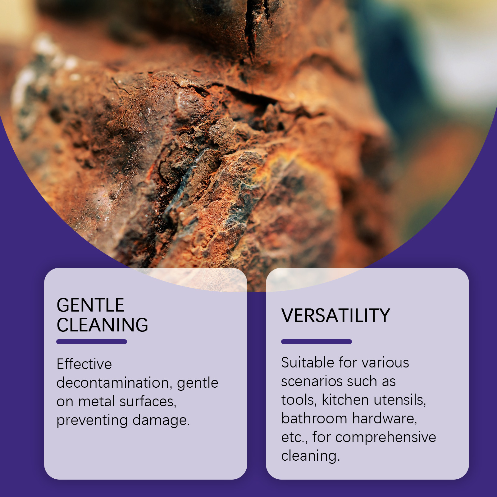 Jakehoe Multi-Purpose Rust Remover Spray Metal Stain Remover Yellow Rust Protection Rust Remover Spray_voghion.com