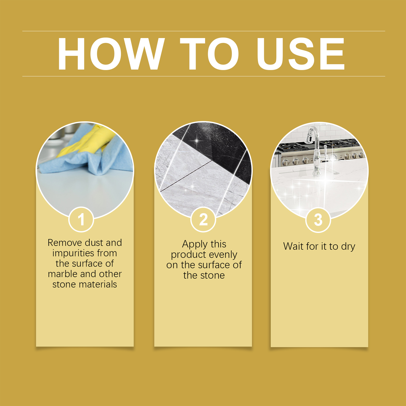 Jakehoe Marble Cleaner, Household Kitchen Countertop Marble Cleaning Decontamination Maintenance Renovation Cleaner_voghion.com