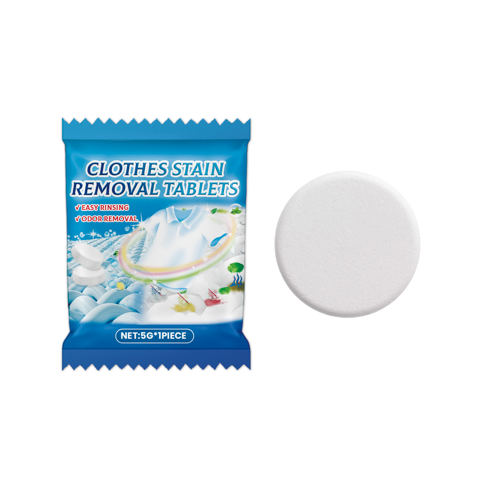 Jakehoe Clothes Stain Remover Effervescent Tablets: Stubborn Stain Buster, Revitalize and Freshen Clothes