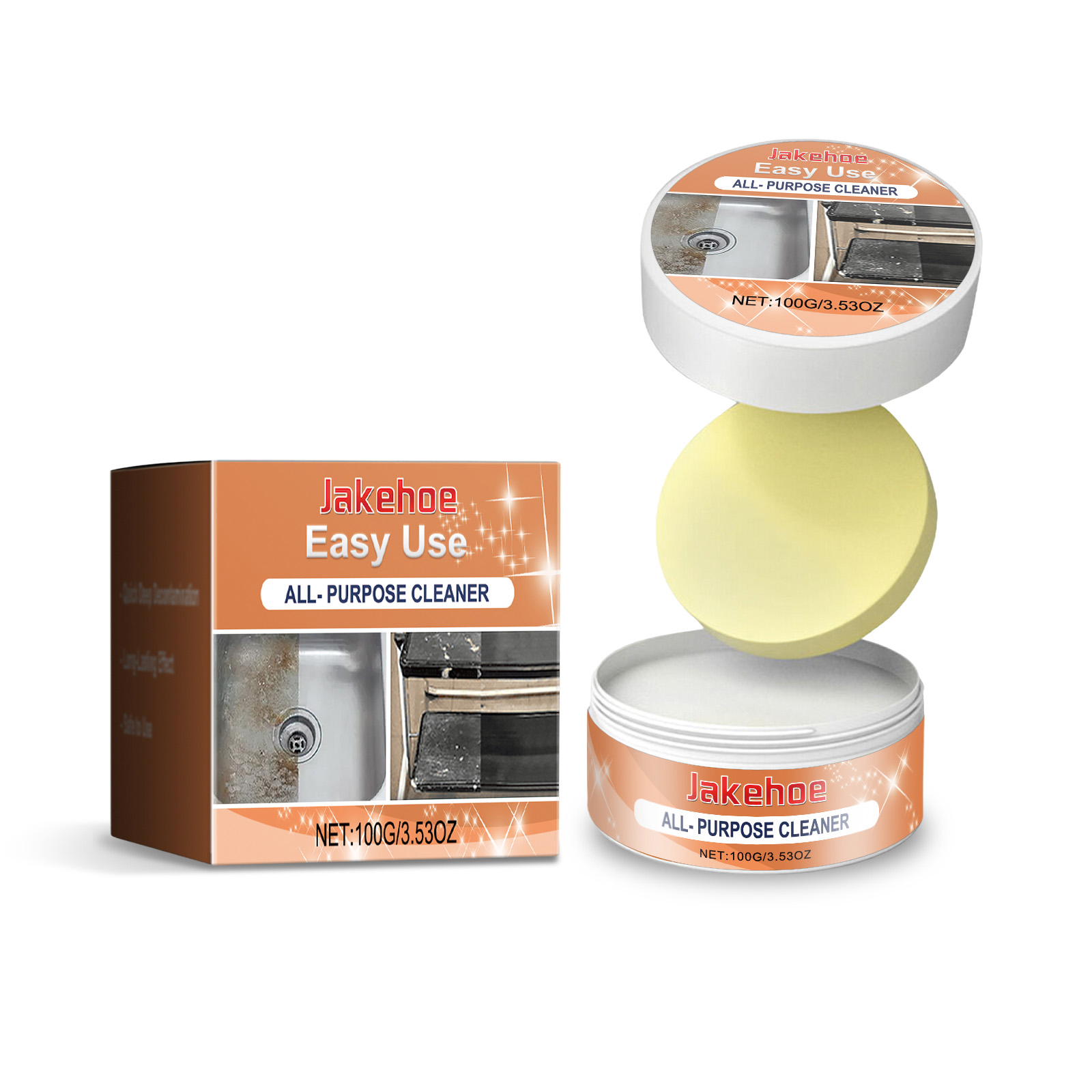 Jakehoe Multi-Purpose Cleaning Paste: Powerful Stain Removal for Clothes & Home