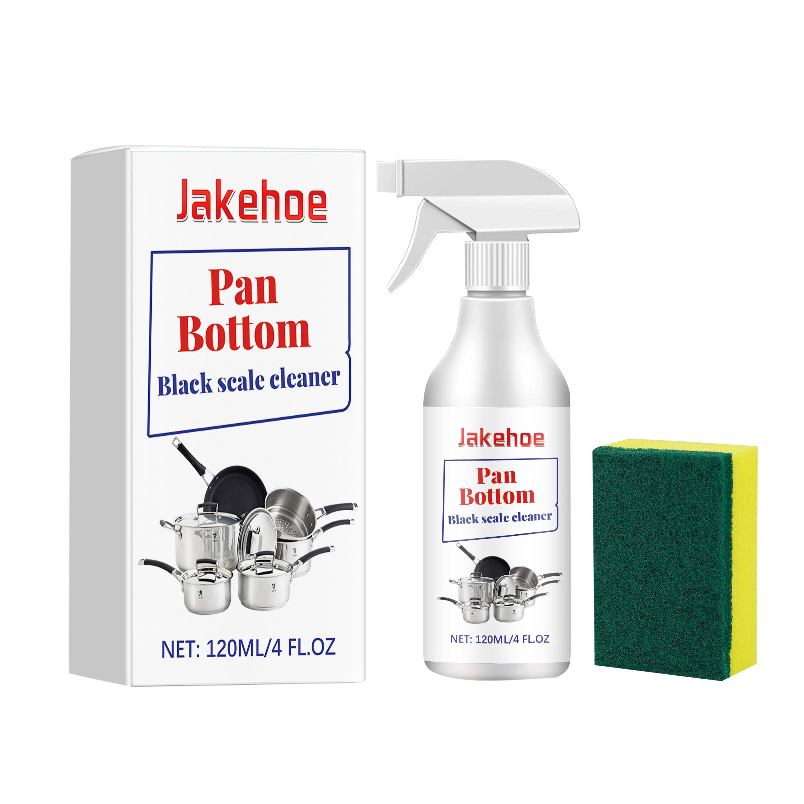 JAKEHOE Heavy Grease Cleaner for Kitchenware - Powerful Cleaning and Care for Your Pots