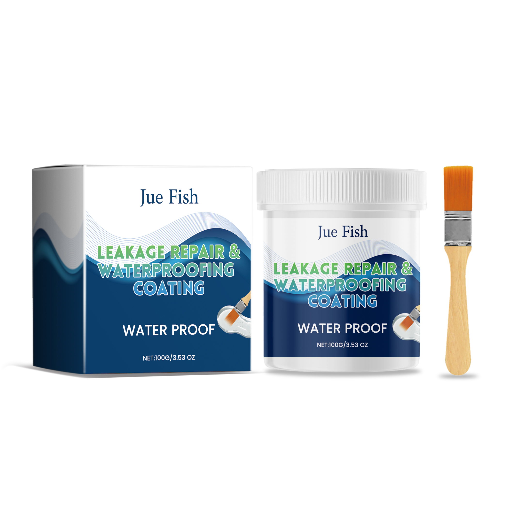 Jue-Fish многоцелевая герметизирующая краска, битумная кровельная герметизирующая жидкость для крыш и стен
