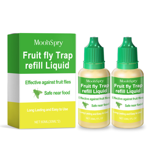 MoonSpry 果蝇陷阱补充液 家用厨房客厅卫生果蝇蟑螂诱捕防虫液