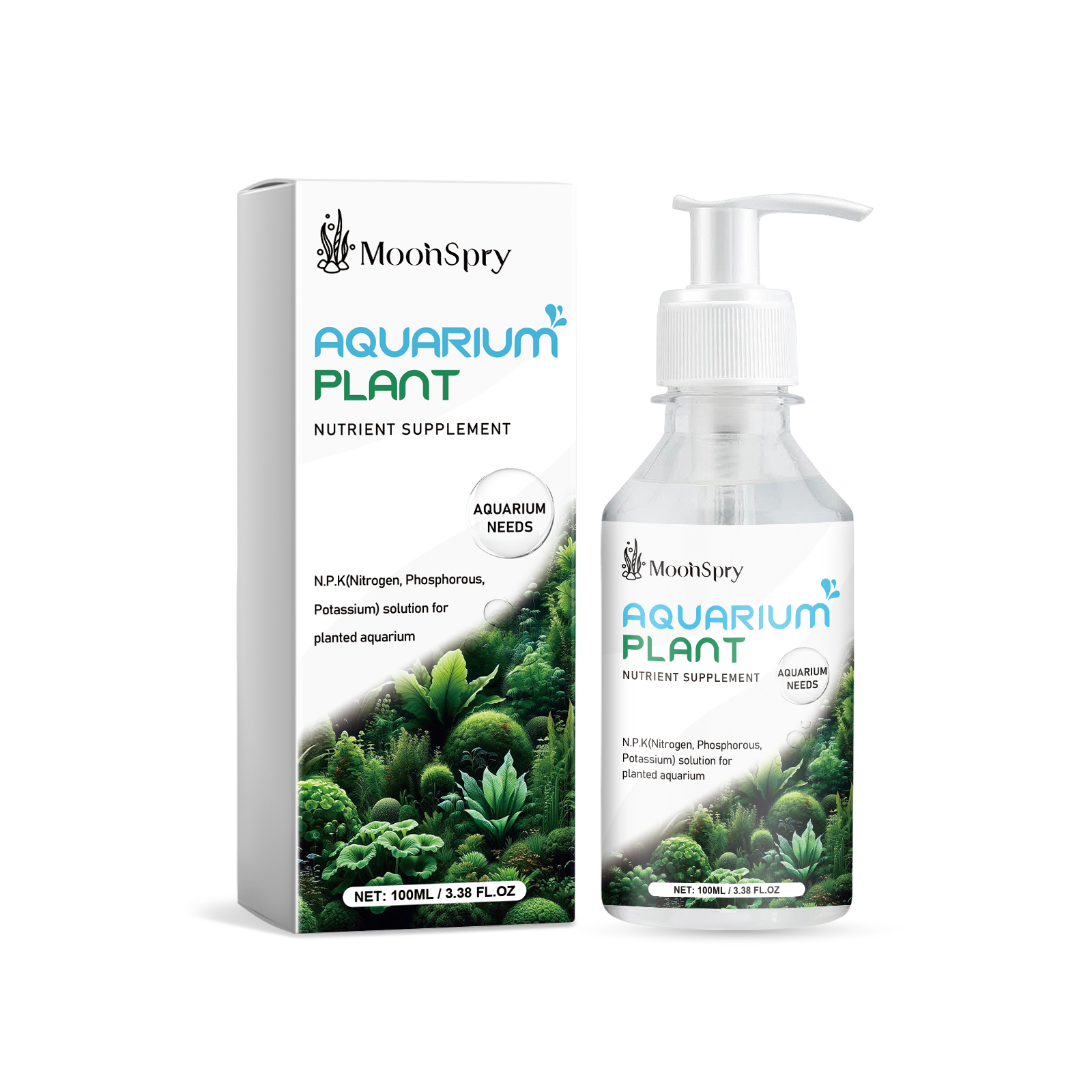 MoonSpry 水族植物营养补充剂 水池鱼缸水草生根植物营养补充肥料