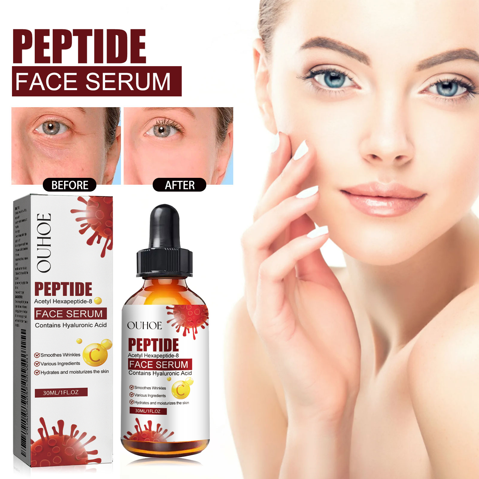 ouhoe-peptide-face-serum-fade-out-fine-lines-on-your-forehead-skin-moist-hydrating-anti-aging-essence