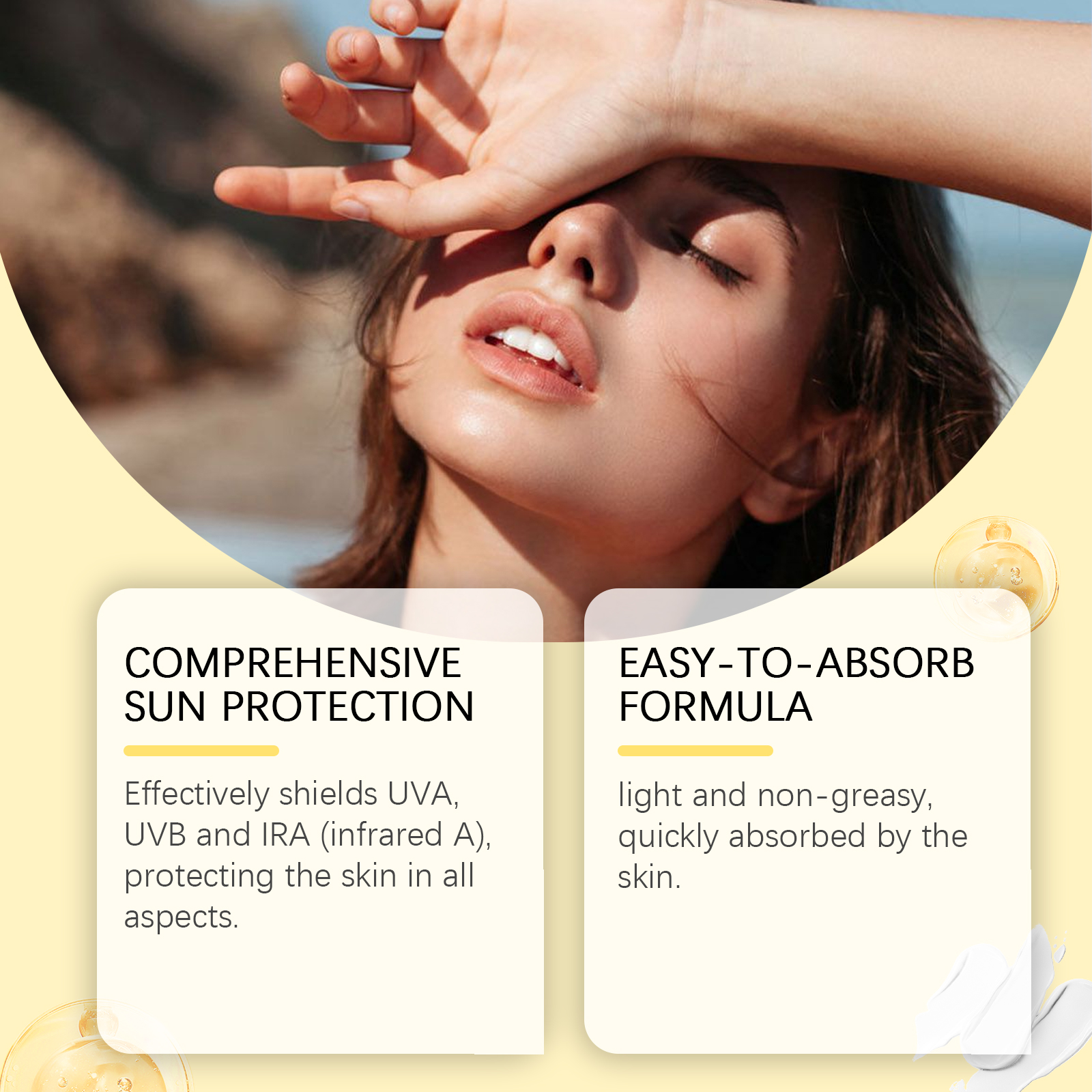 Ouhoe Moisturizing Protective Stick Summer Outdoor Uv Isolation Moisturizing Skin Refreshing Non-Sticky Protective Stick_voghion.com