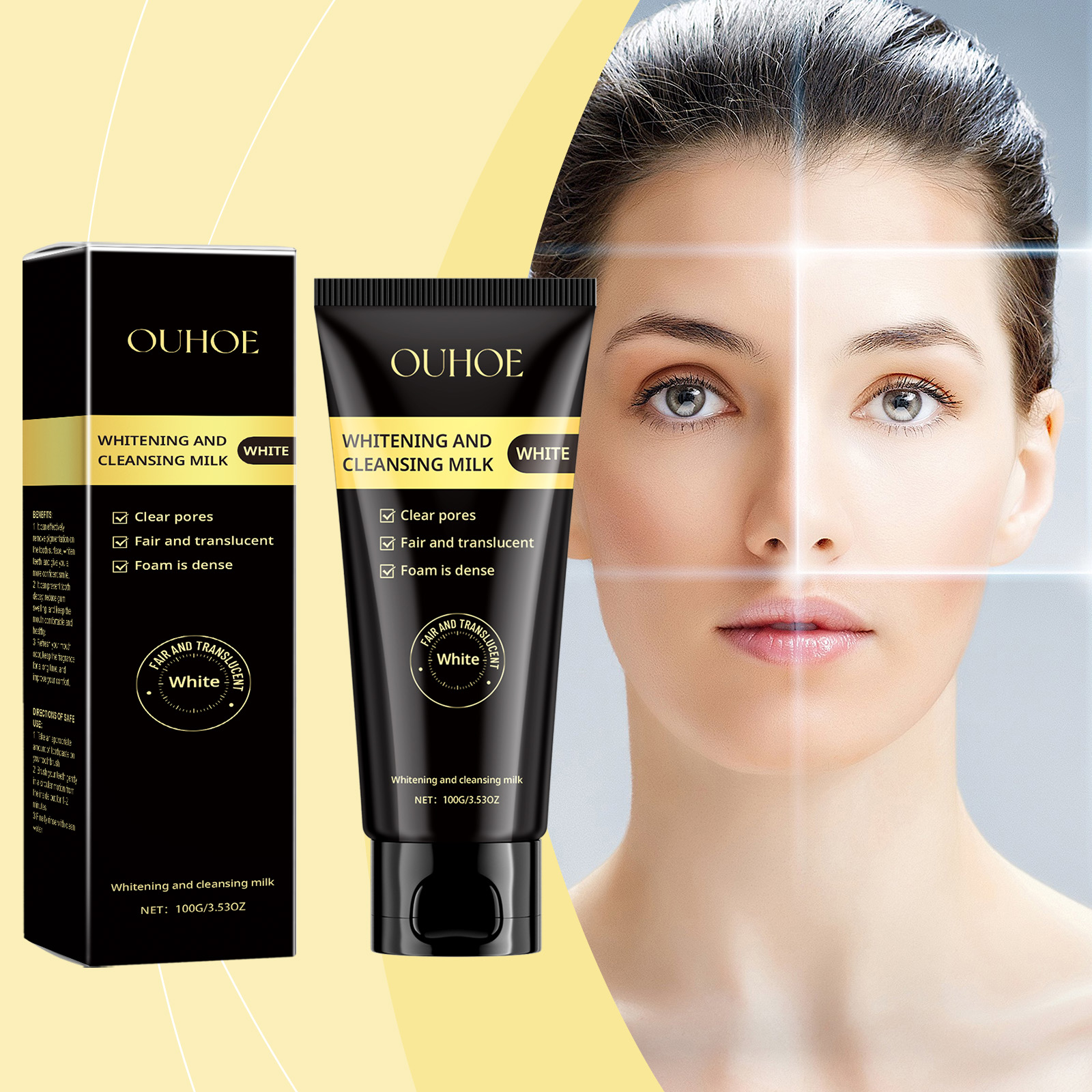 ouhoe-nicotinamide-whitening-cleanser-deep-clean-hydrating-non-tension-gentle-hydrating-whitening-moisturizing-cleanser