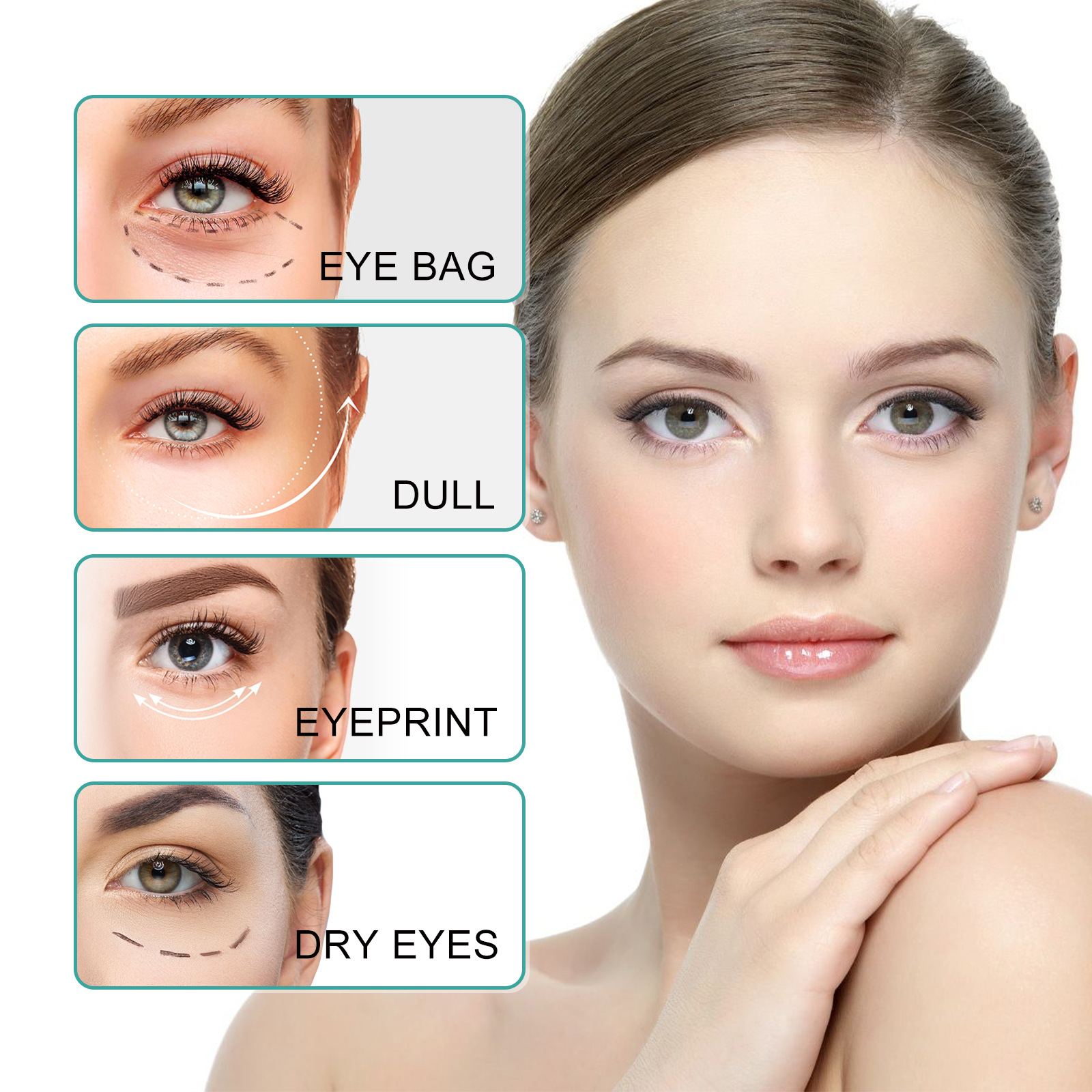 OUHOE Eye Gel, Tyra Fade Eye Fine Lines Eye Pouch Black Rim Of The Eye It Moisturizes The Eyes_voghion.com