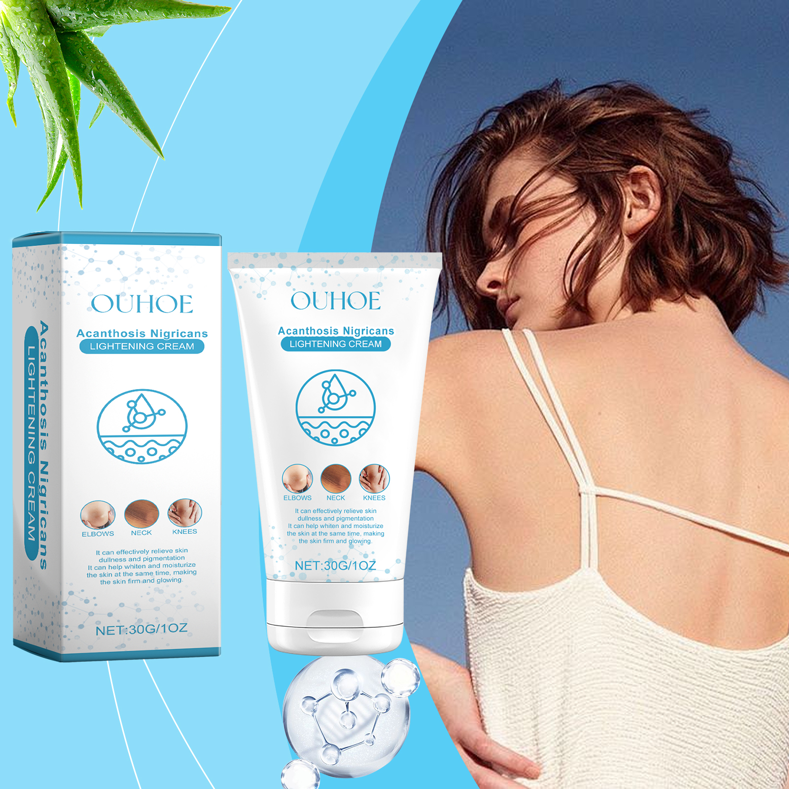 ouhoe-black-acanthoderm-whitening-cream-soft-moisturizing-moisturizing-tender-skin-refreshing-non-greasy-elbow-neck-line-care