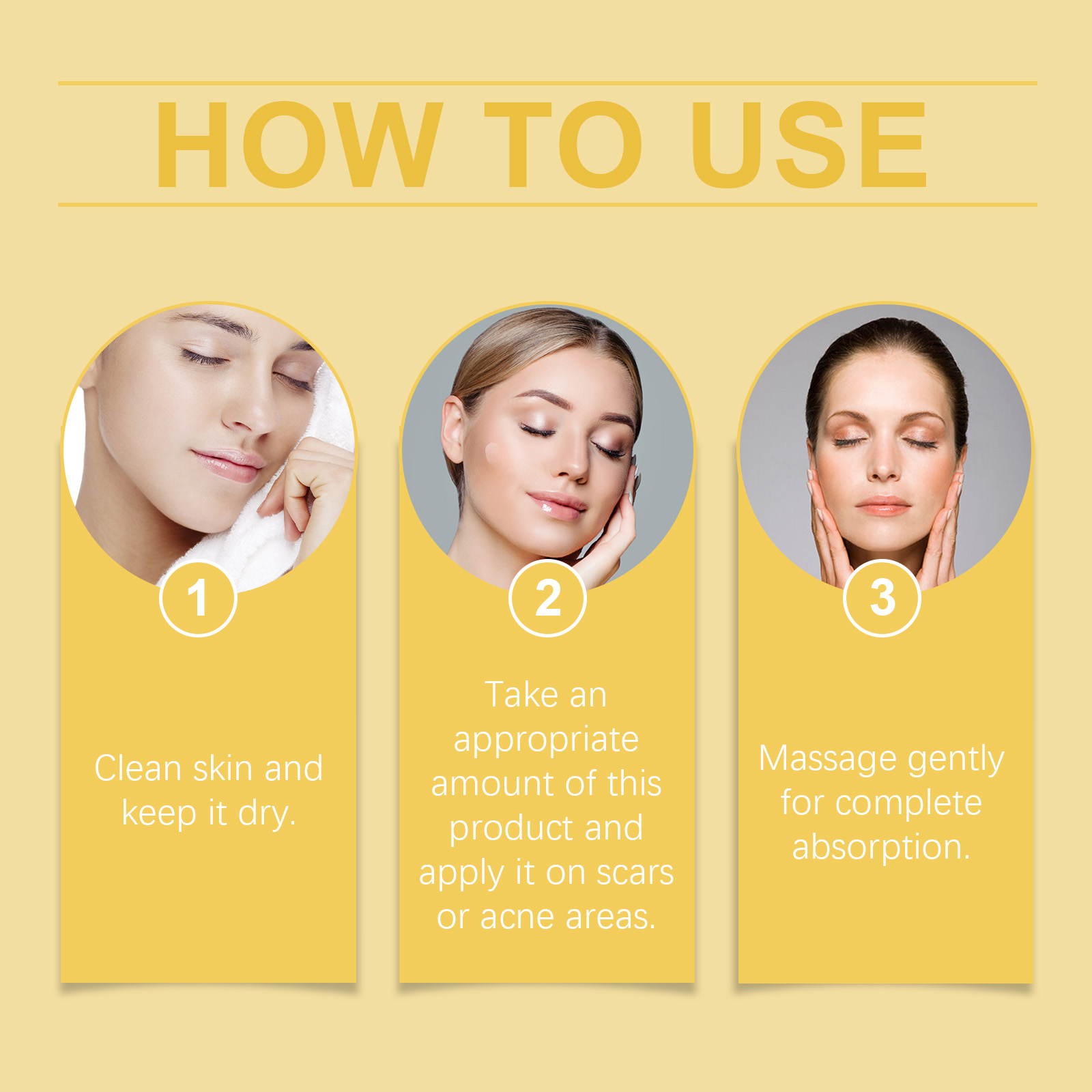 OUHOE Acne-Clearing Gel, Deep Cleansing Facial Skin Brightening And Concealer Treatment Gel For Acne Reduction_voghion.com