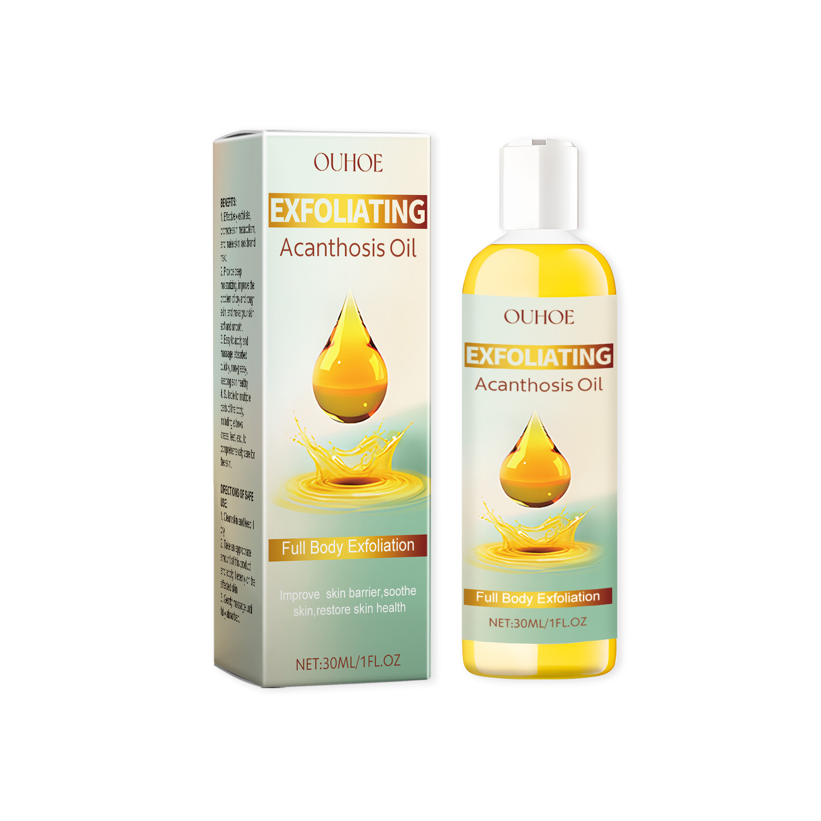 OUHOE Exfoliating Acanth Oil, Gentle Exfoliating Oil For Dull Armpit Elbow Joints_voghion.com