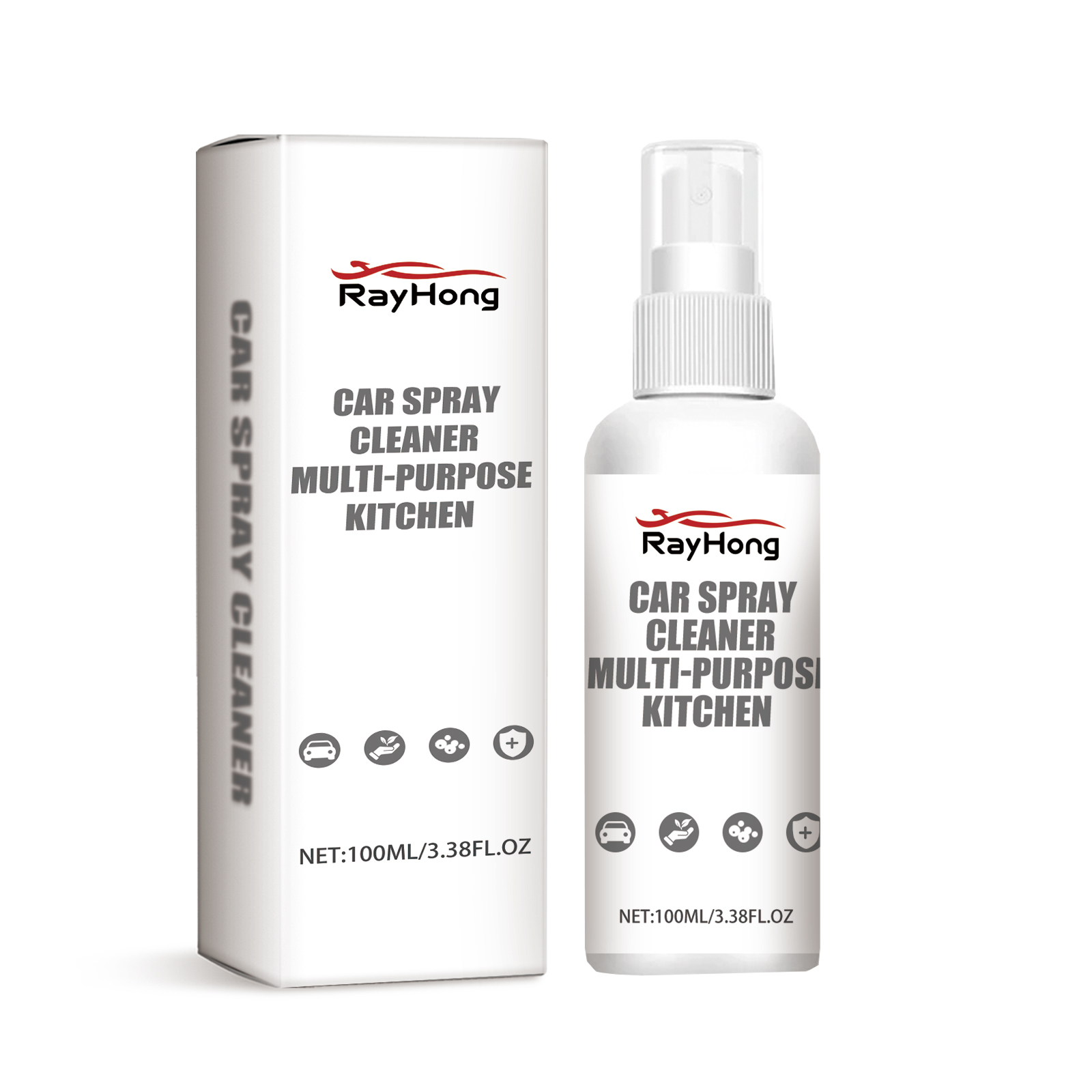 Rayhong Automotive Foam Cleaner - Powerful Stain Removal for a Refreshed Interior