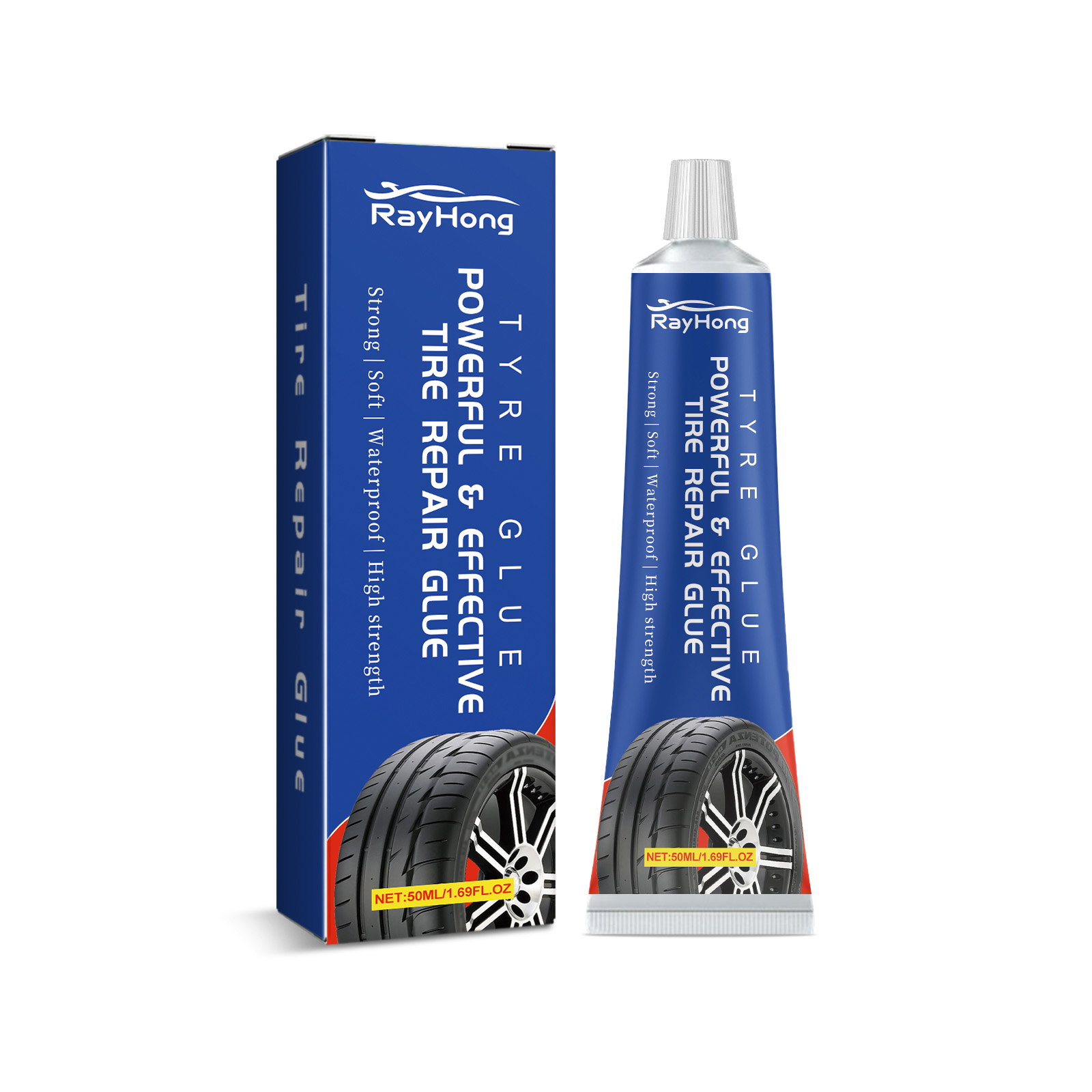 Rayhong Car Tire Repair Sealant - Quickly Fix Sidewall Cracks & Scratches, Extend Tire Life