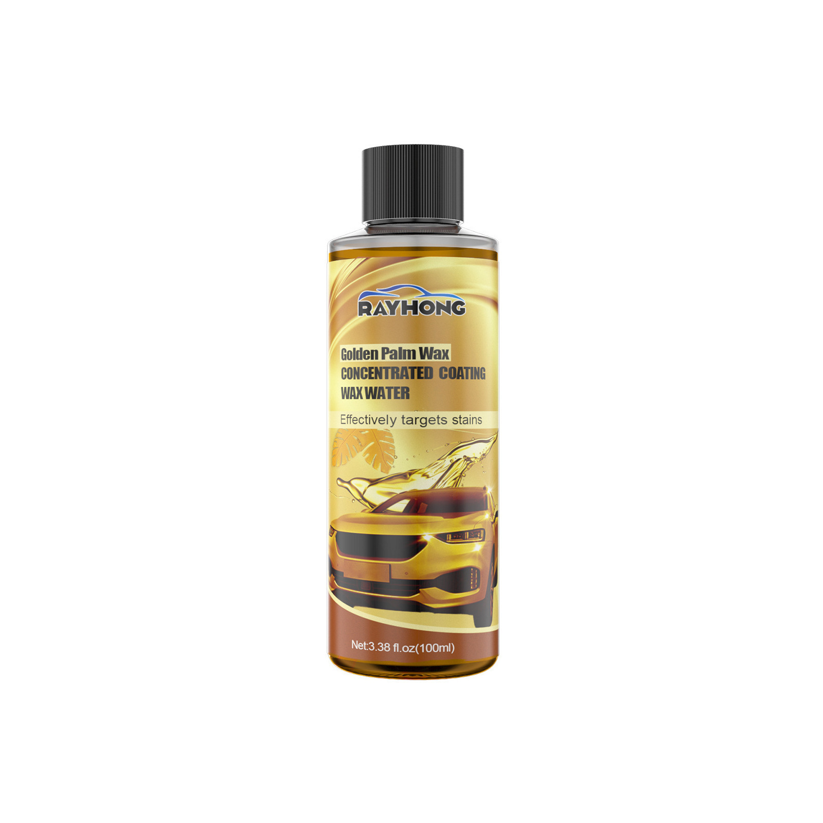 Rayhong Car Golden Palm Wax Concentrate Coating Wax - Restores Paint Gloss, Long-lasting Protection