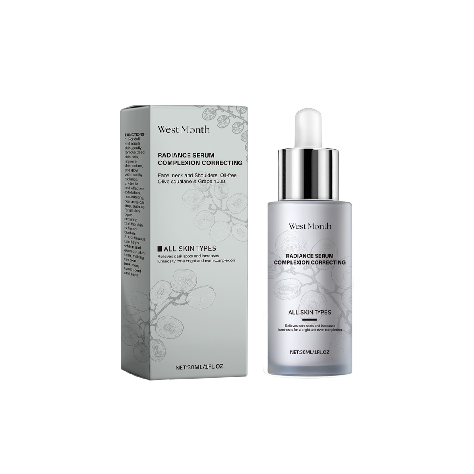 Facial essence nourishes, hydrates, moisturizes, elasticizes, brightens, and brightens facial skin