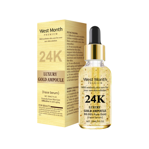 West Month 24K黄金护肤精华 透明质酸精华温和滋养柔润面部肌肤