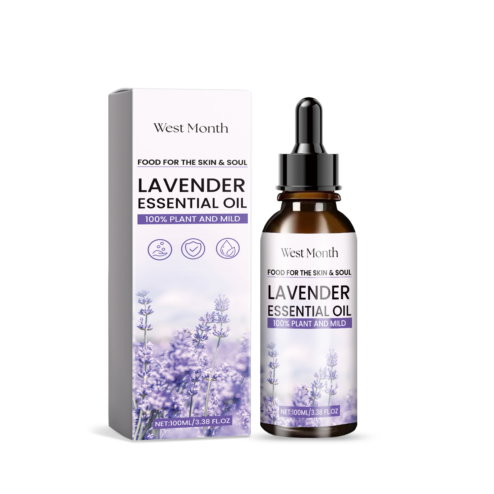 West&Month  薰衣草精油 保湿滋润肌肤缓解提升睡眠身体护理精油