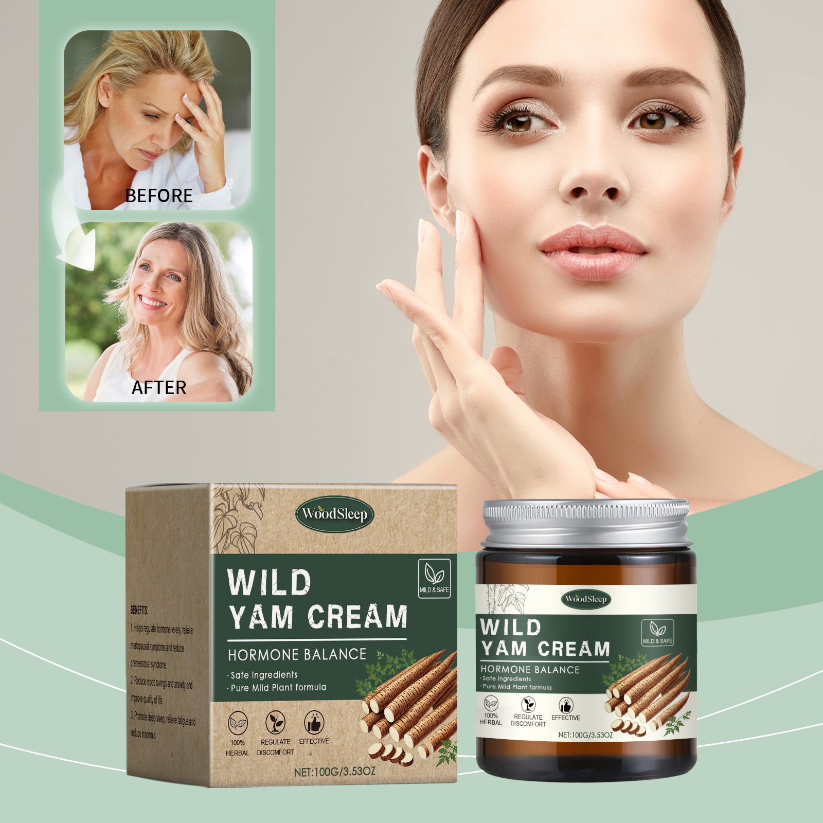 woodsleep-lady-care-yam-cream-women-moisturizing-body-care-relief-discomfort-moisturizing-care-cream