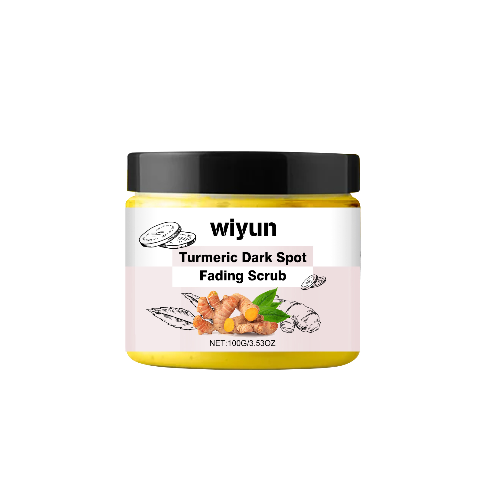 Wiyun 姜黄磨砂膏 身体深层清洁温和去角质滋润保湿皮肤洁净护理