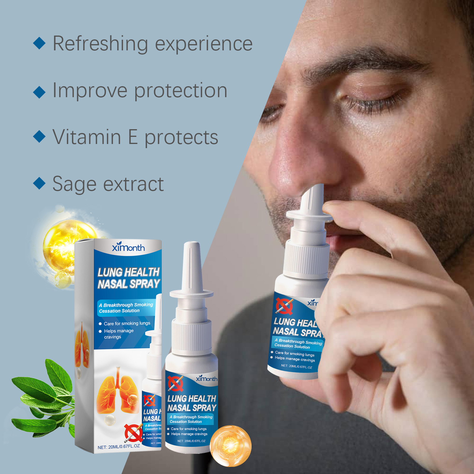 Ximonth Nasal Cleansing Spray Relieves Nasal Discomfort_voghion.com