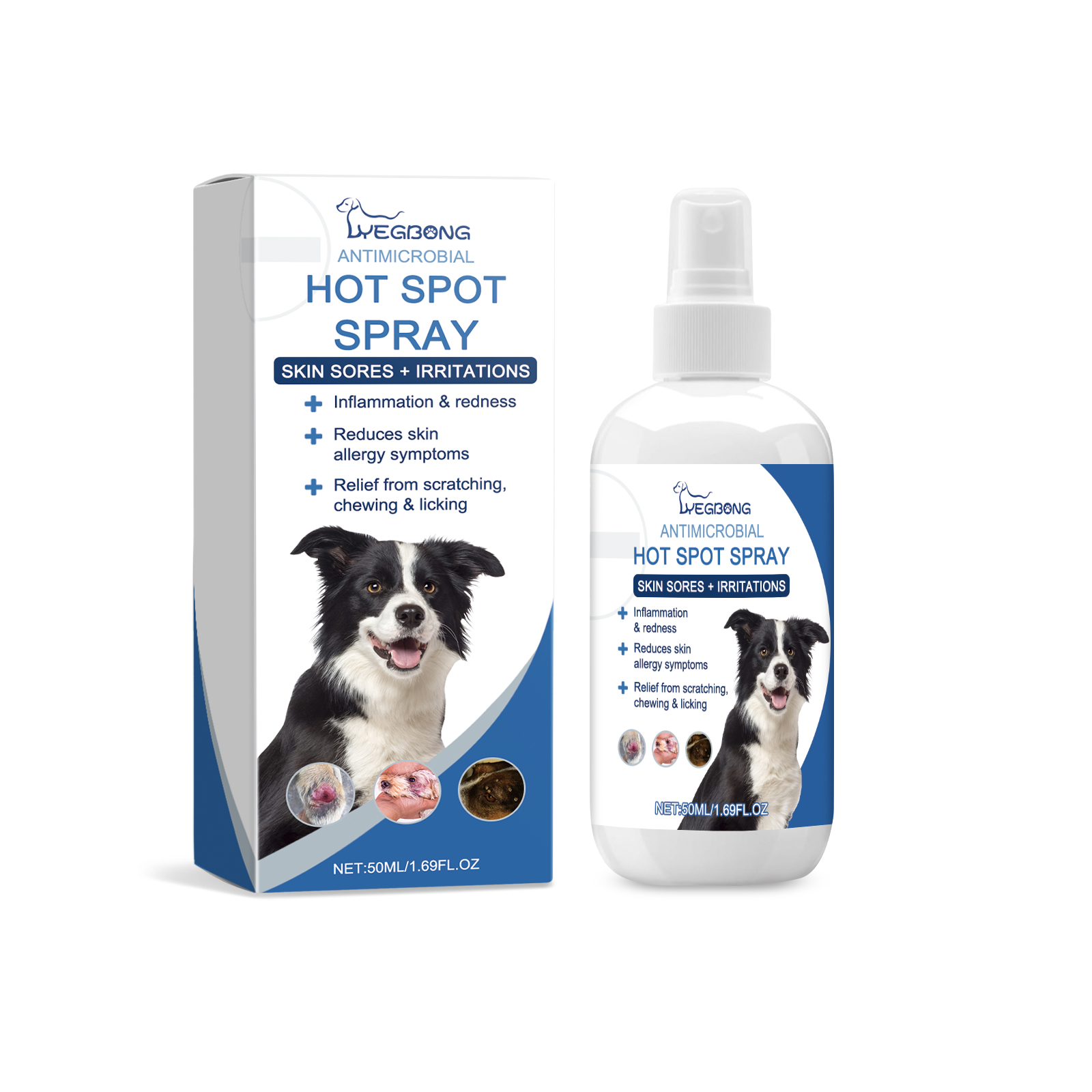 Yegbong Pet Fur Care Spray - Shiny Coat and Soothed Skin