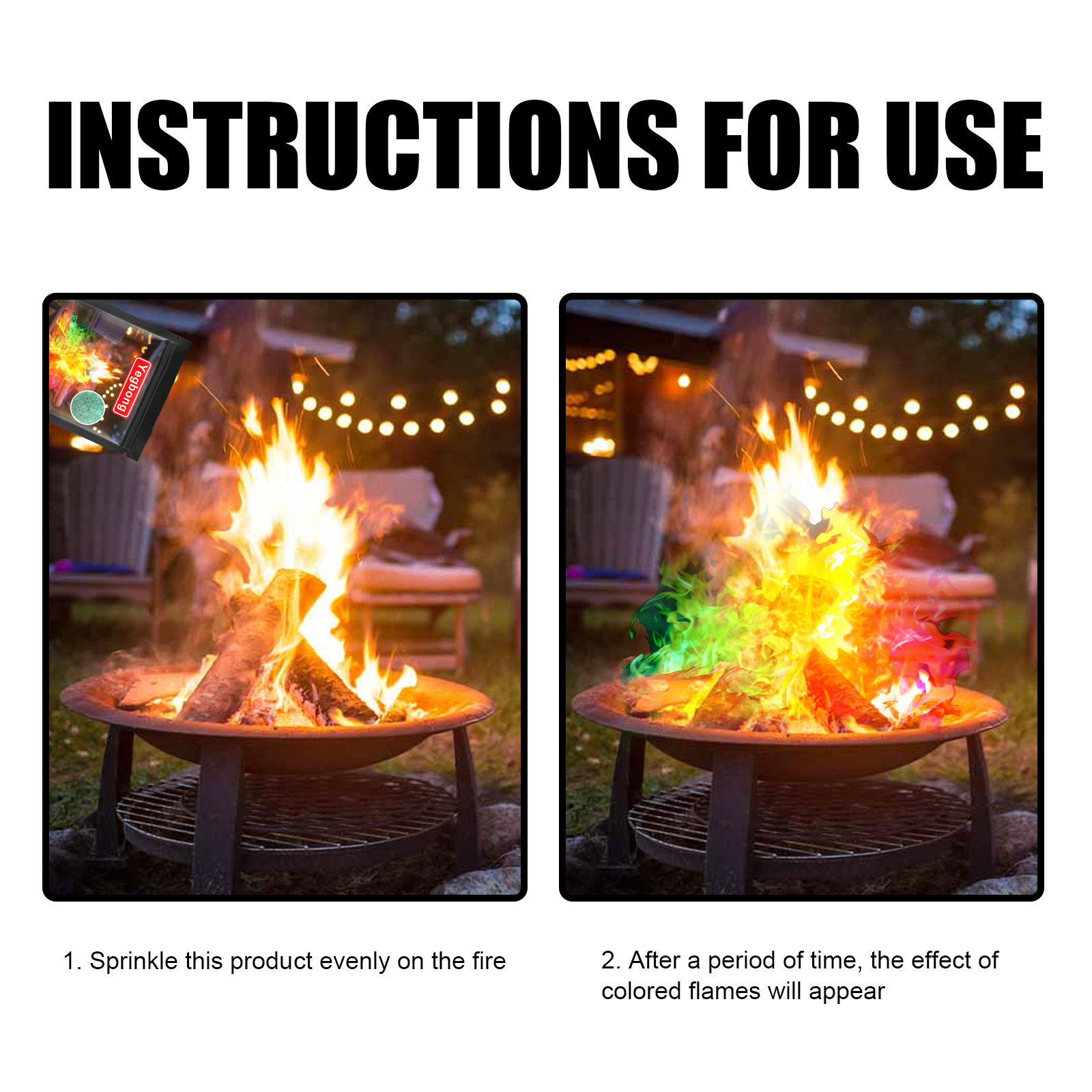 Campfire Color Changing Powder For Garden Fire Pits And Parties_voghion.com